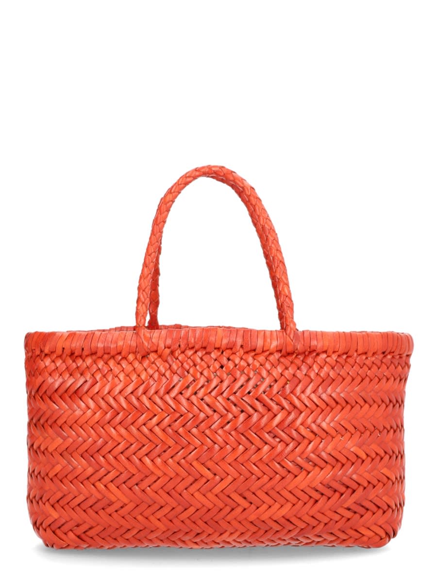 Dragon Diffusion Flat Gora Mini Bag In Orange