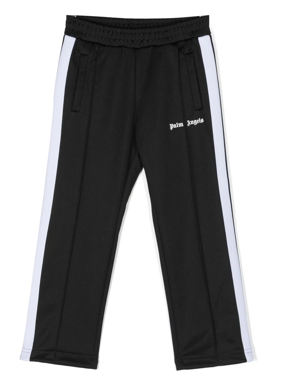 Shop Palm Angels Black Track Trousers With Logo