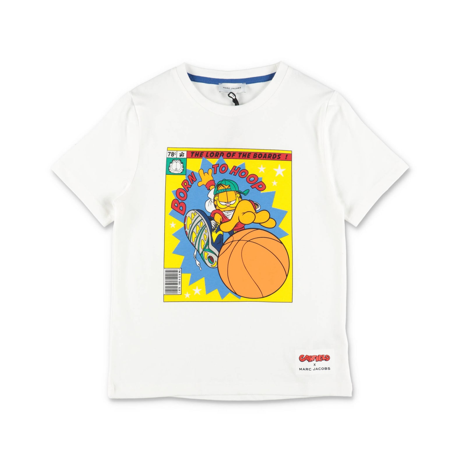 Marc Jacobs Teen Boys White Baseball Garfield T-shirt