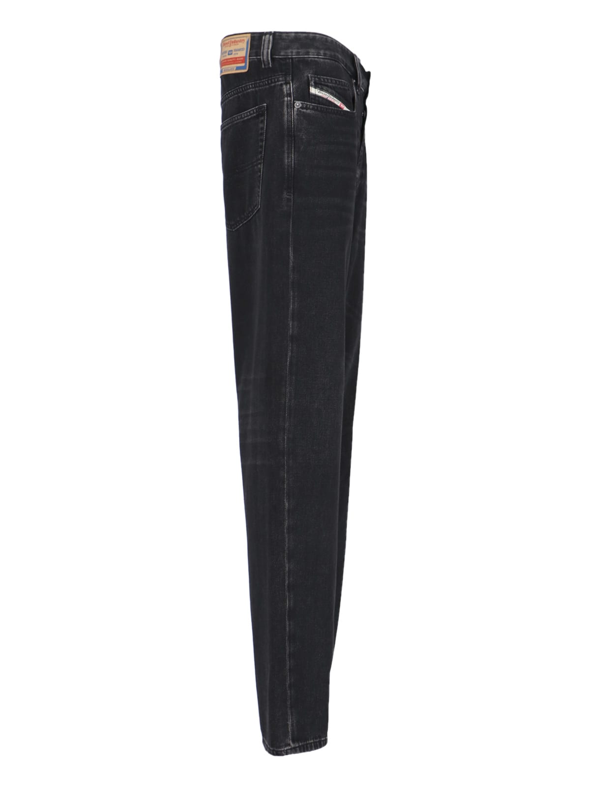 Shop Diesel Straight Jeans 2001 D-macro 09i35 In Nero