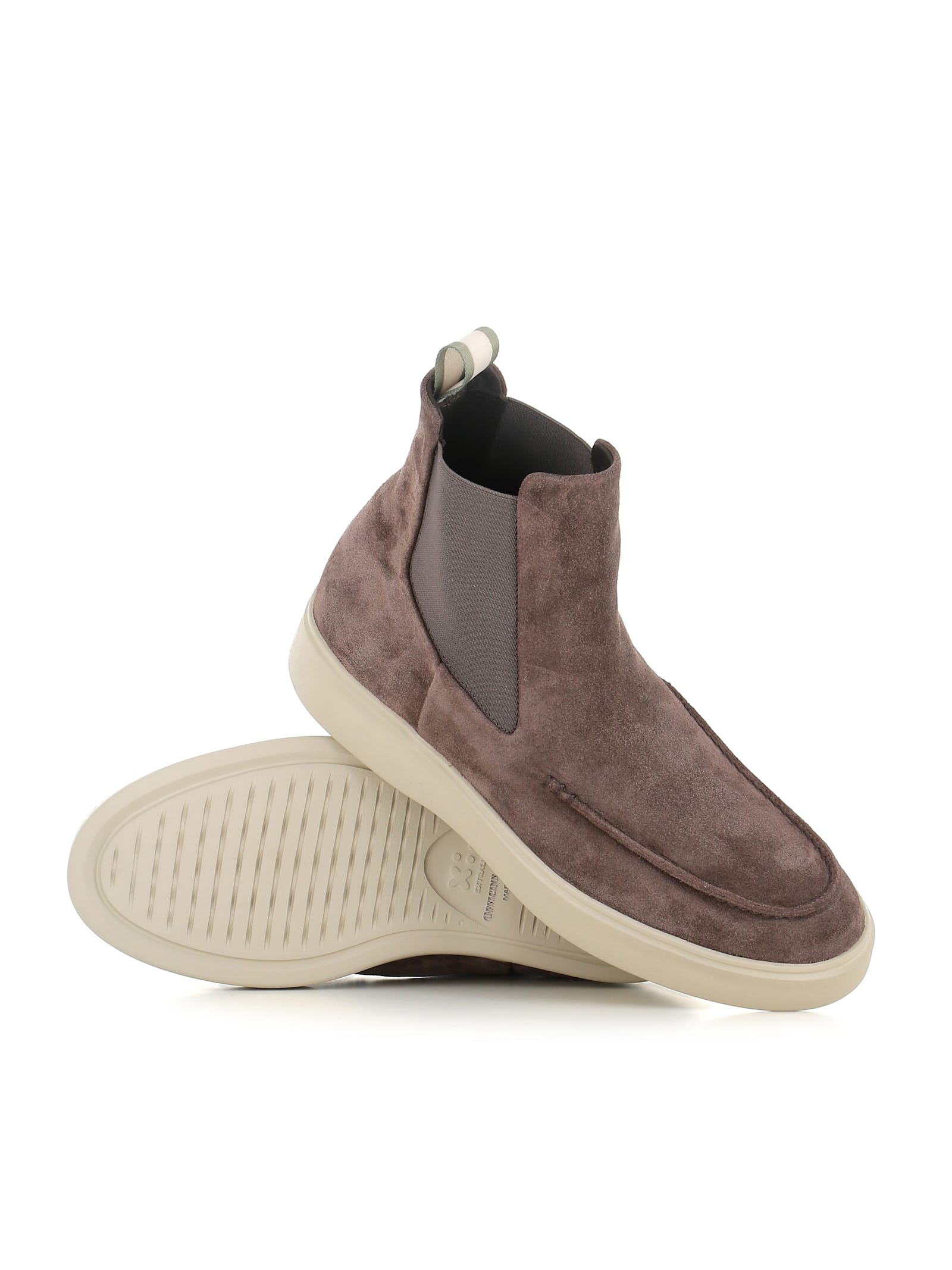 Officine Creative Suede Chelsea Boots In Gray