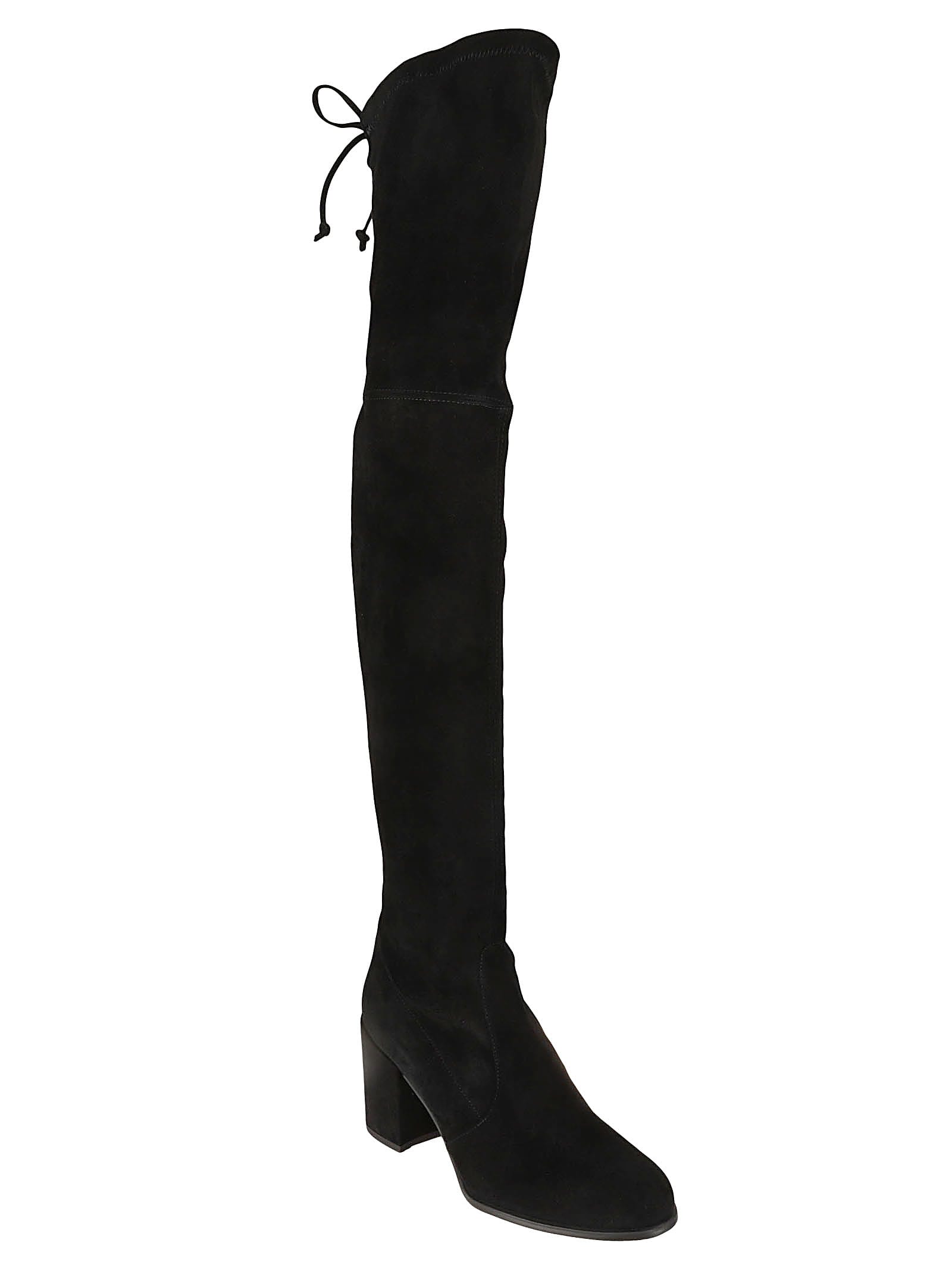 Shop Stuart Weitzman Tieland Boots In Black Suede