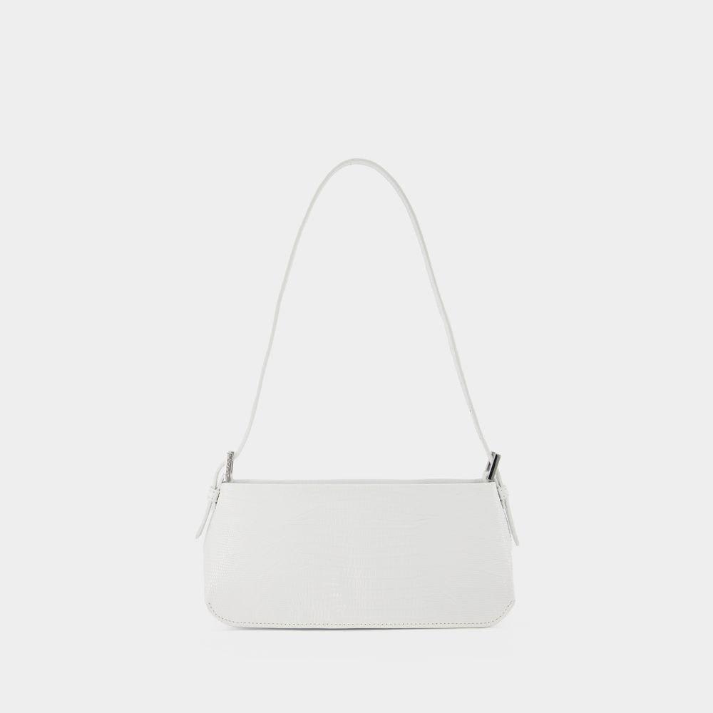 Embossed Buckle Shoulder Bag