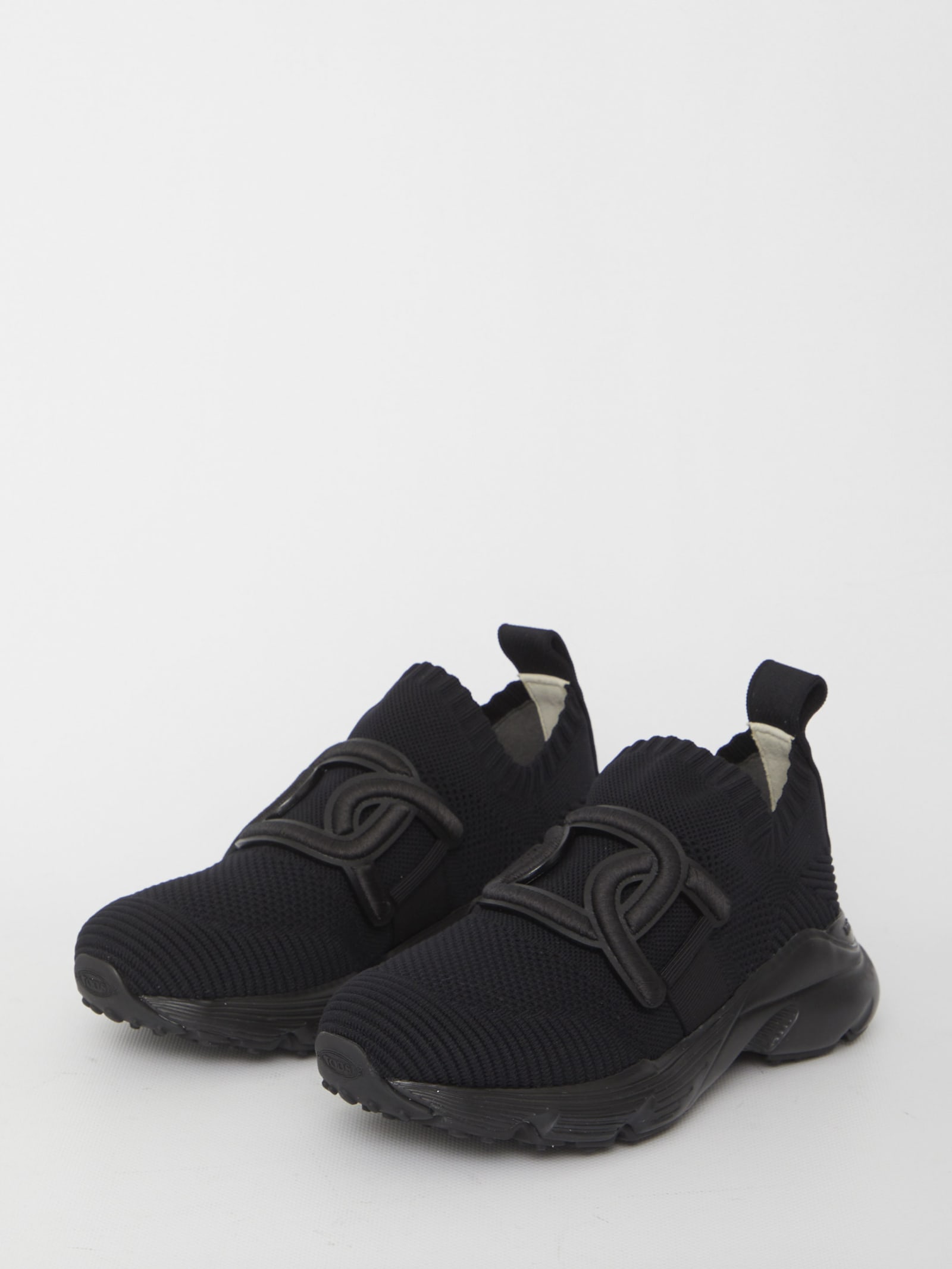 Tod's Kate Sneakers In Technical Fabric In Black