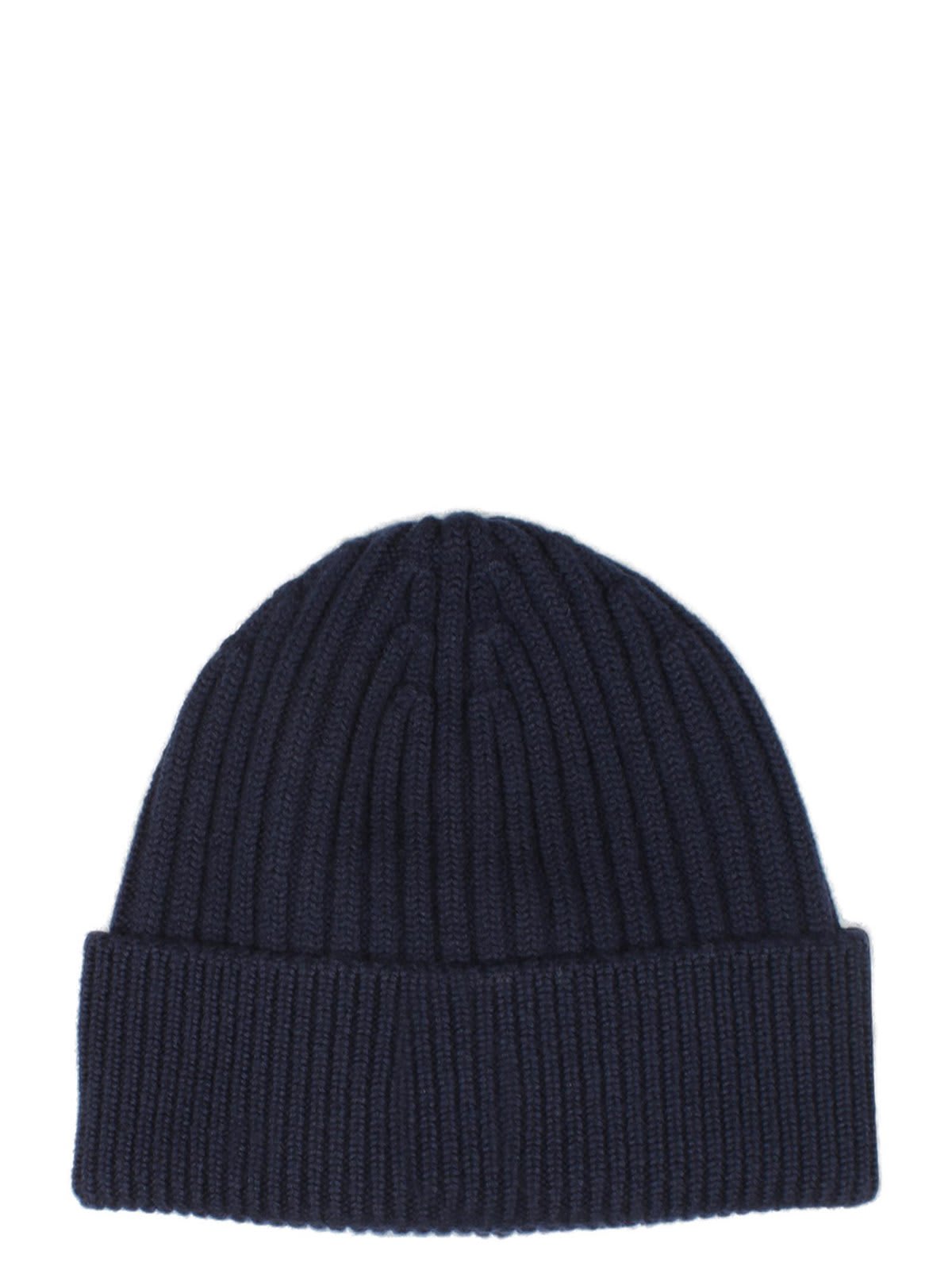 Shop Moncler Logo Patch Knit Beanie