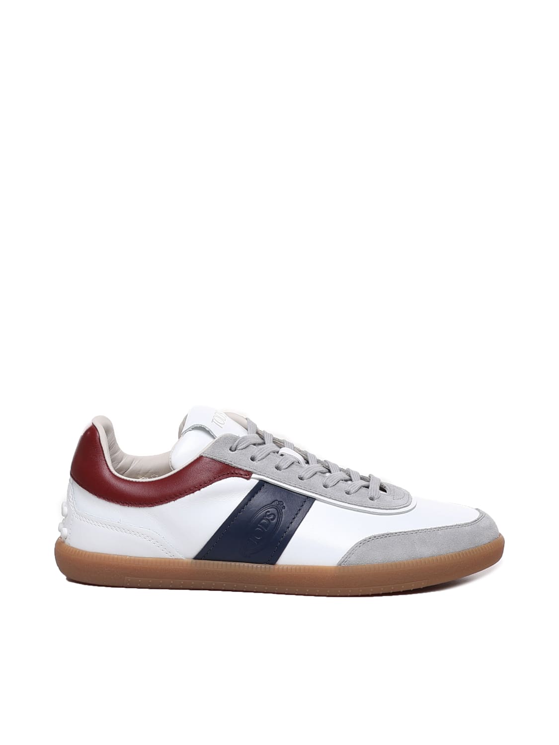 Shop Tod's Tabs Sneakers In Suede In White