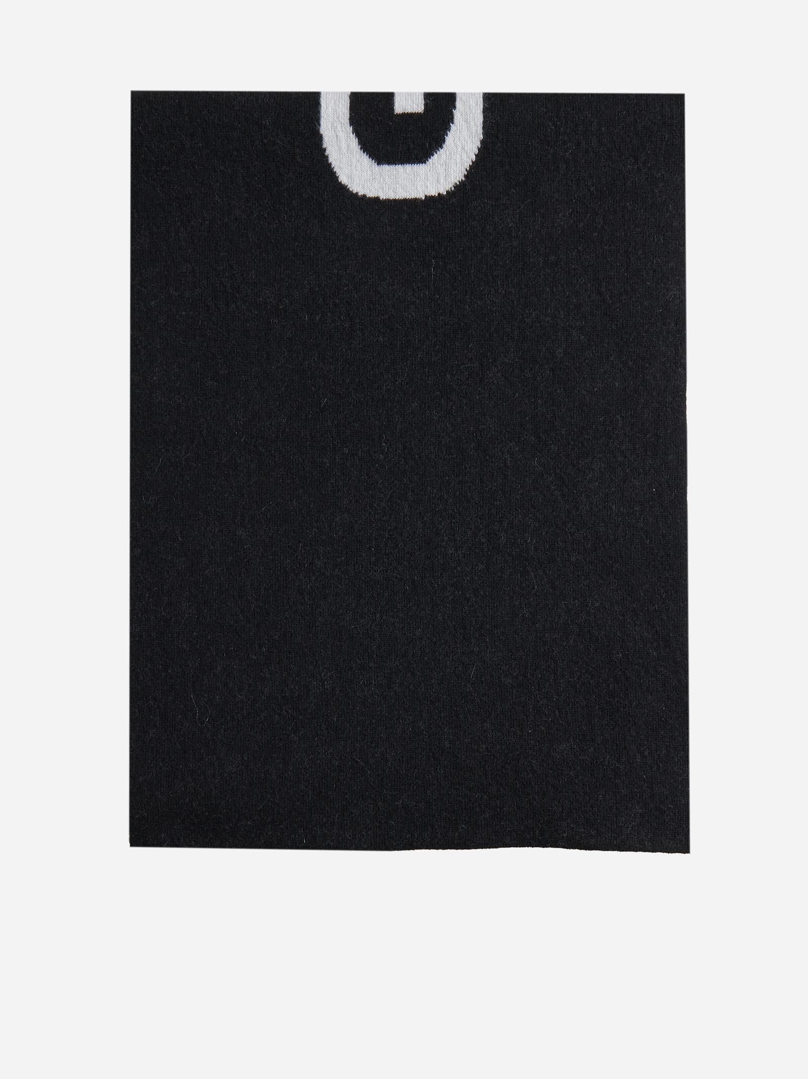 Shop Givenchy 4g And Logo Wool And Cashmere Scarf In Black
