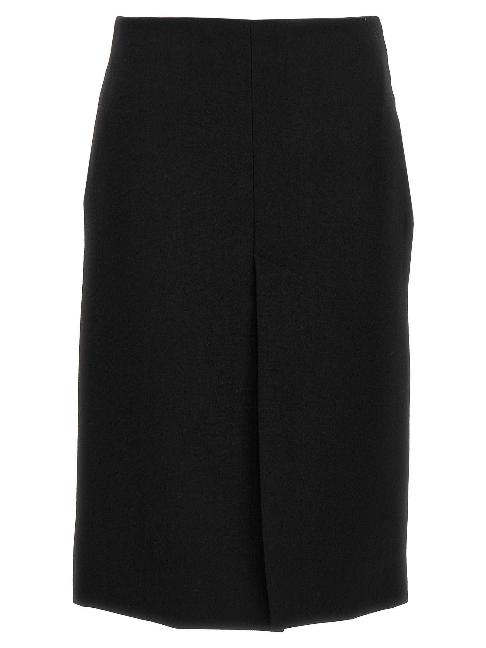 Shop Gucci Crêpe Skirt In Black