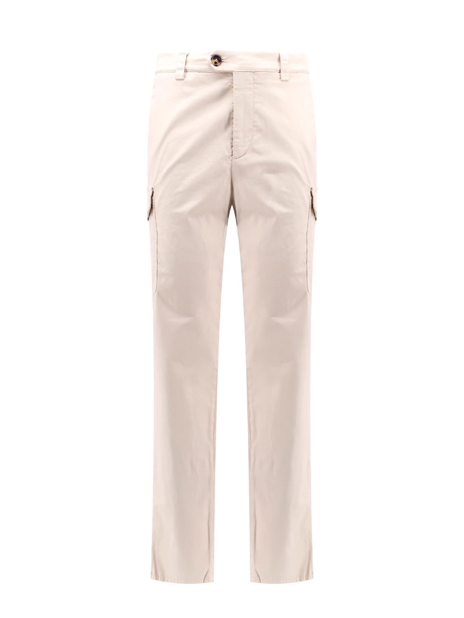 Shop Brunello Cucinelli Trouser In Beige