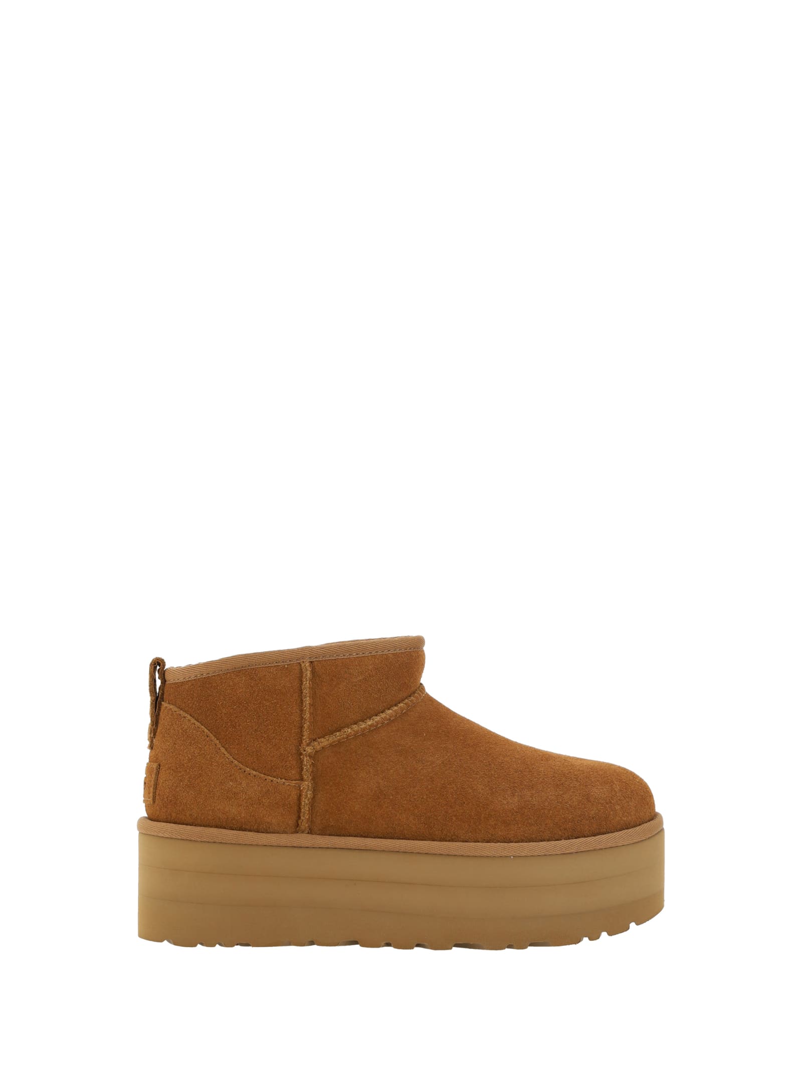 Ugg Classic Ultra Mini 1135092-che Womens 5 Chestnut Suede Platform Boot Gbnc453 In Brown
