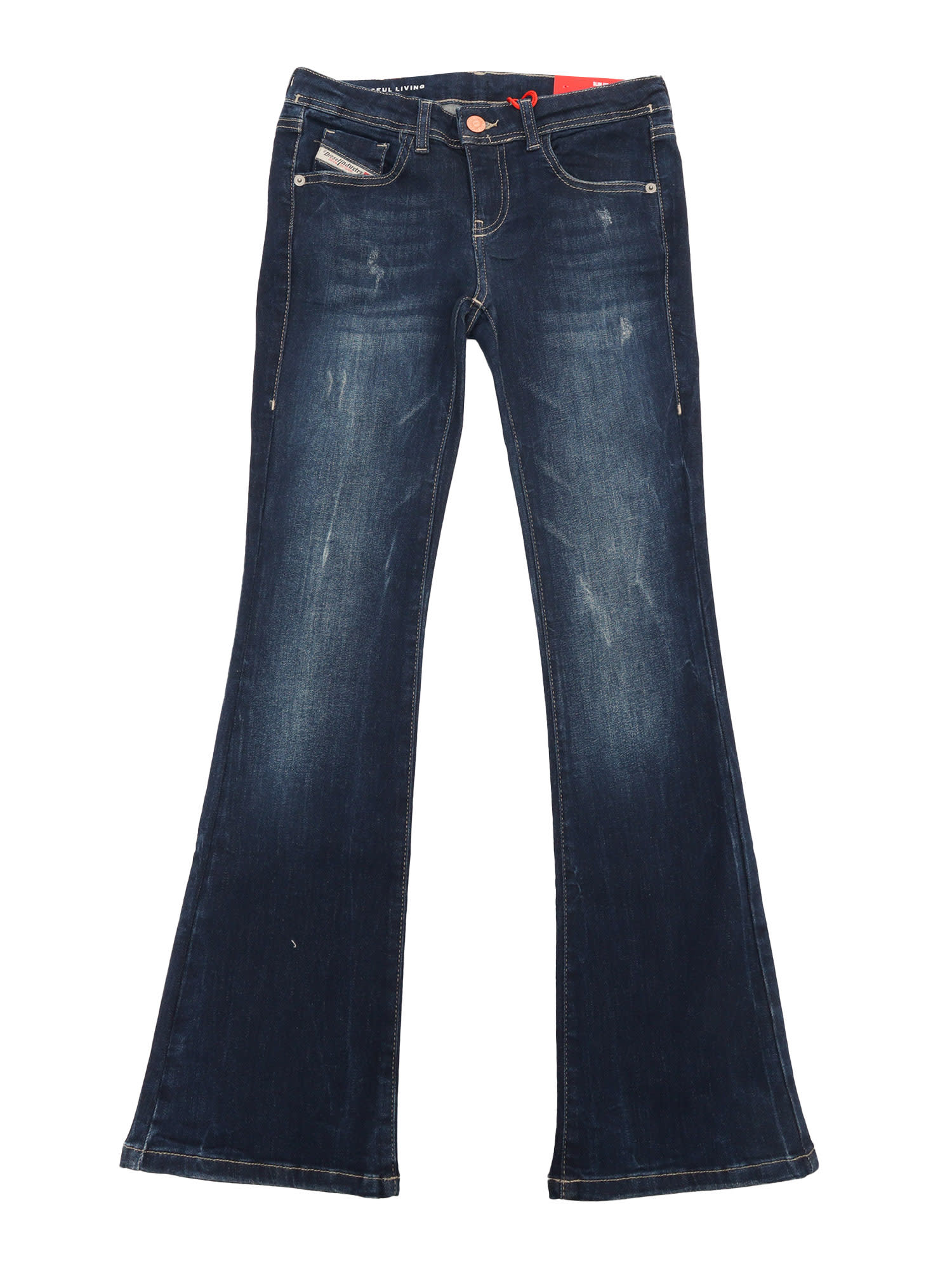 Diesel 1984 Slandy-high-j Trousers  In Blue