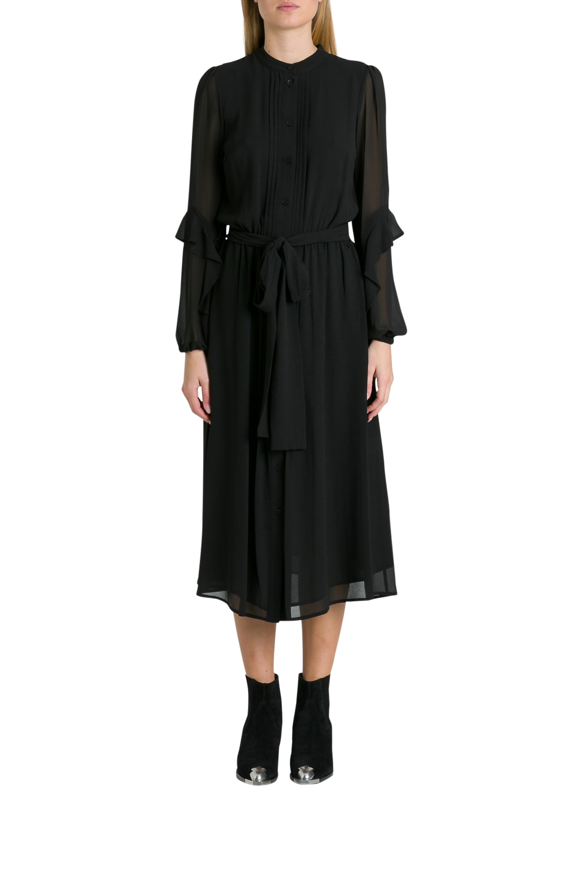 Photo of  Michael Kors Voile Pinafore Dress- shop Michael Kors Dresses online sales