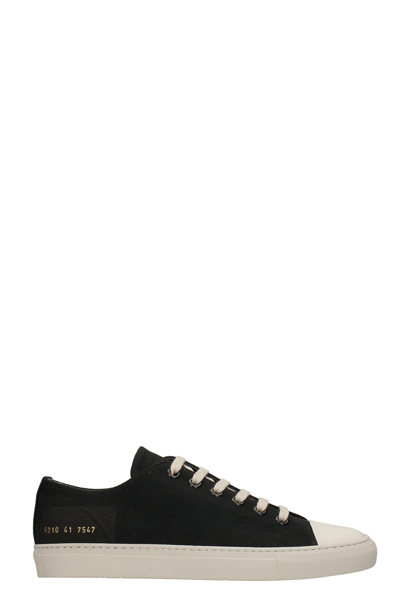 Common Projects Tornament Sneakers In Black Canvas