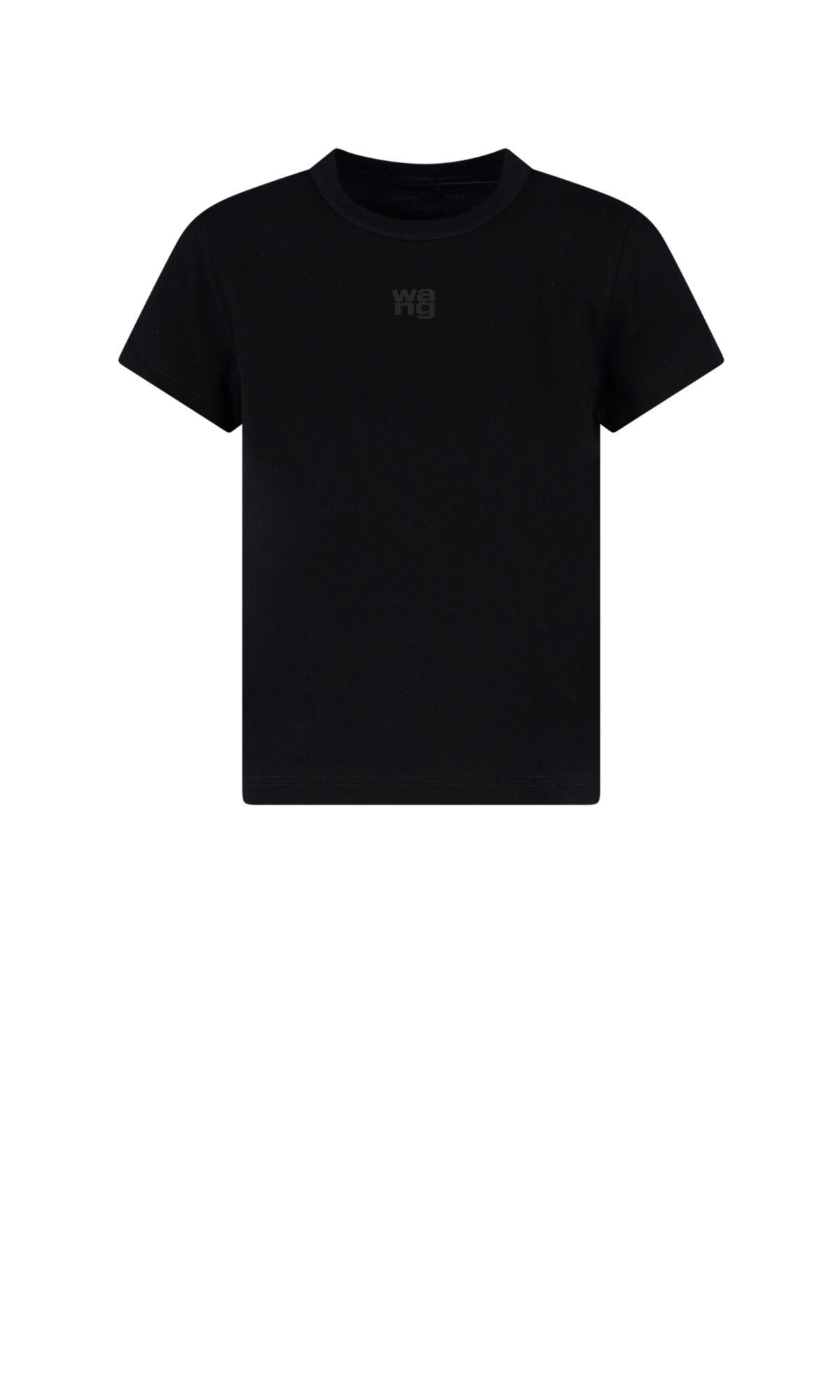 Shop Alexander Wang Logo T-shirt In Black