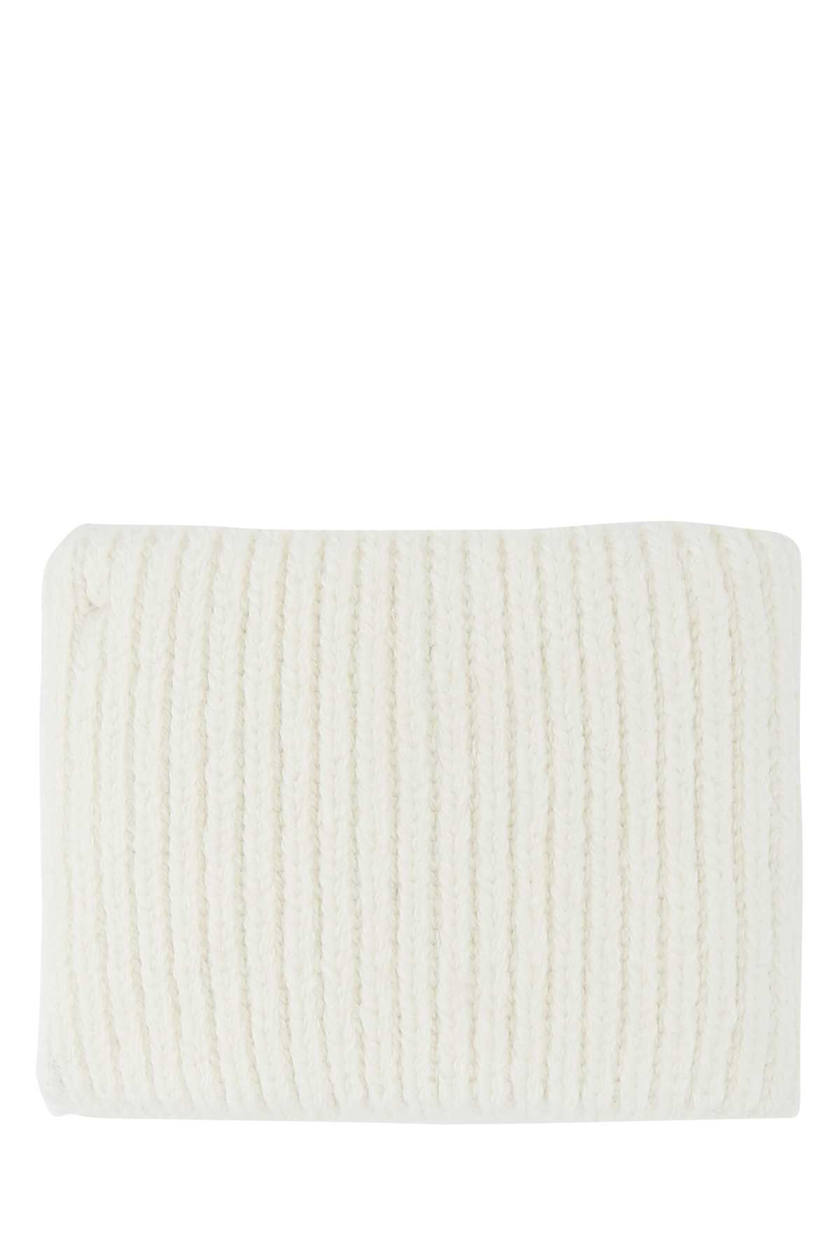 Prada White Stretch Wool Blend Cuff In F0009