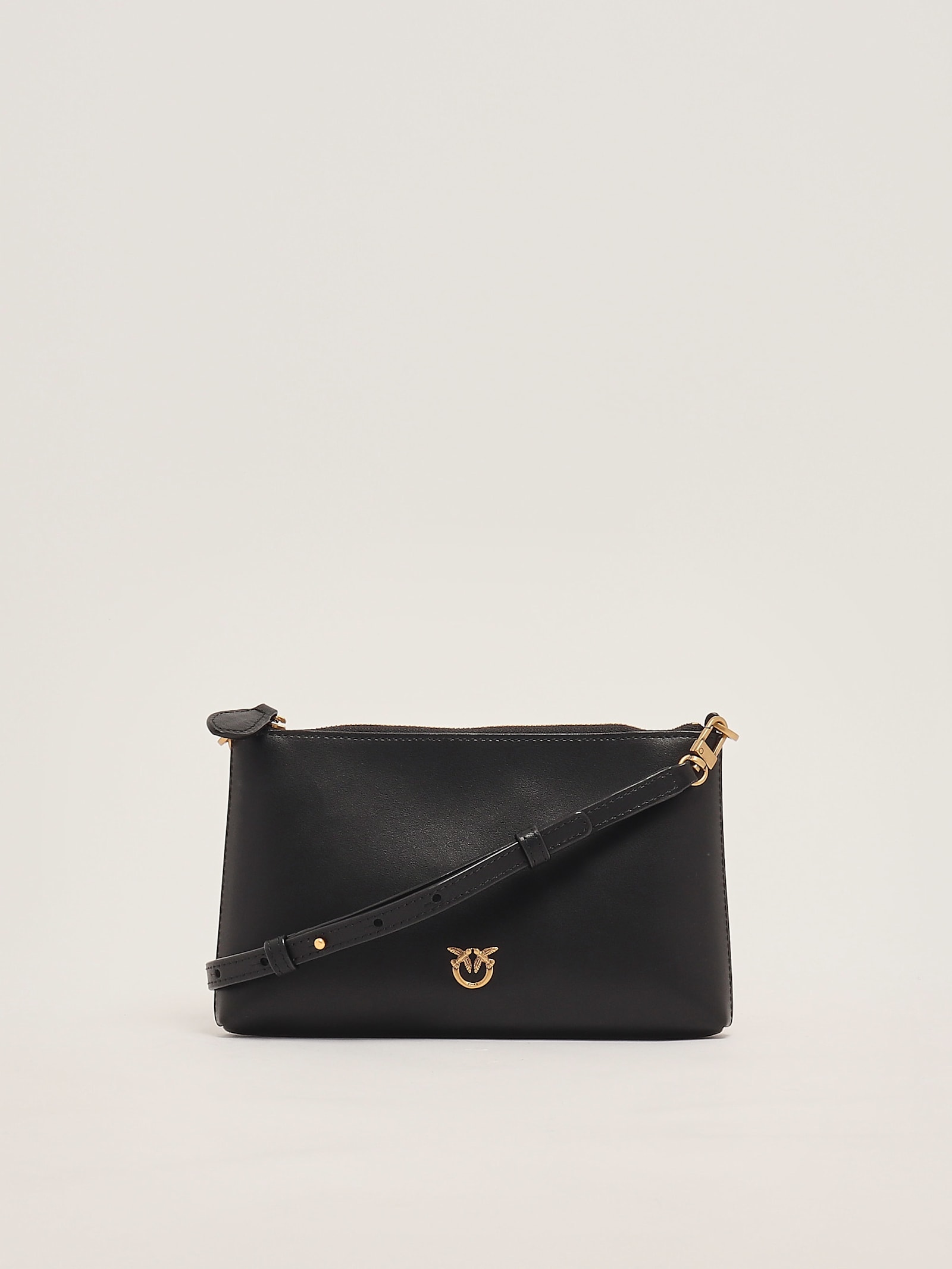 Pinko Flat Horizontal Mini Clutch In Nero