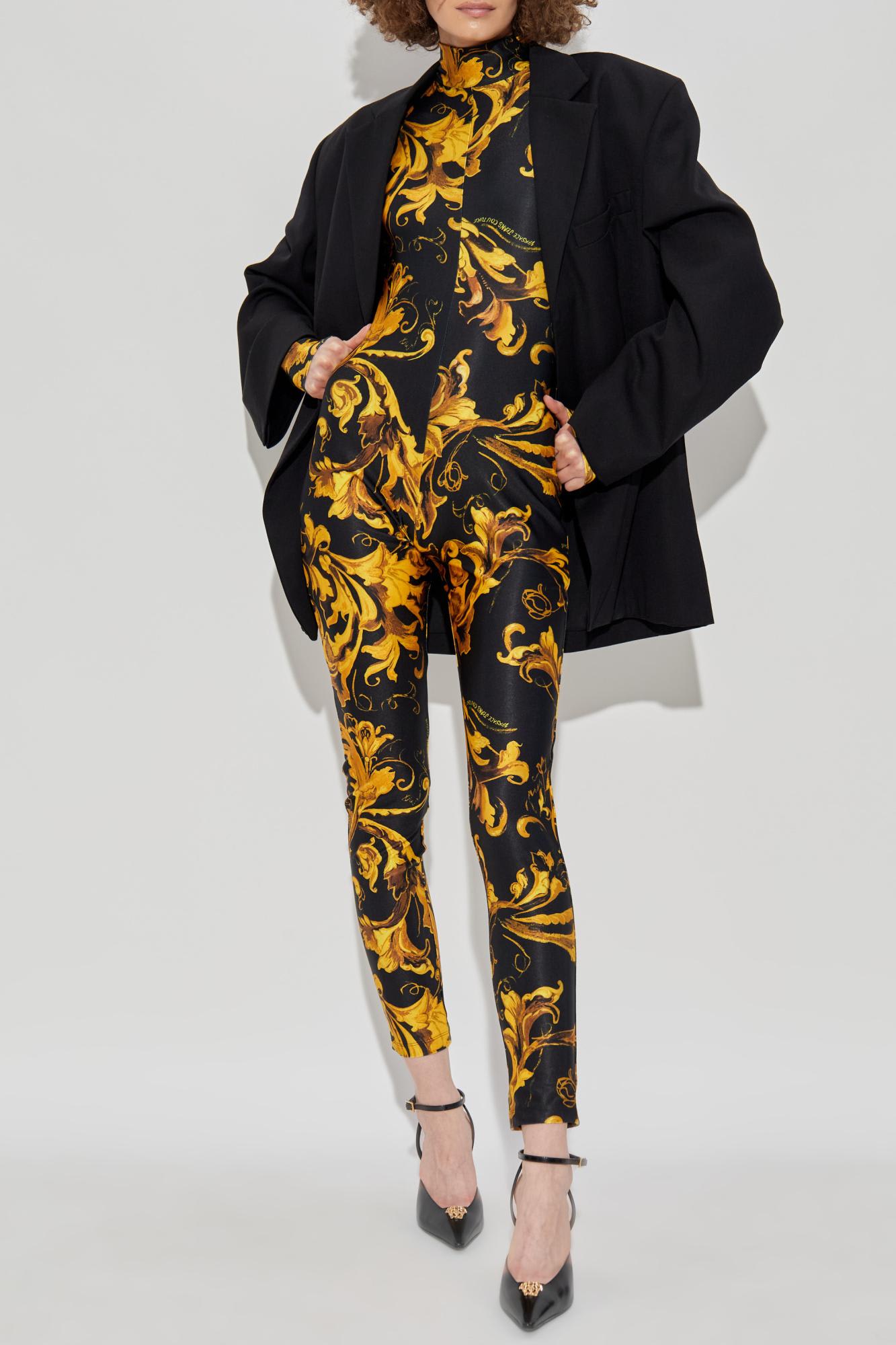 Versace Jeans Couture Fitted Jumpsuit In Multi