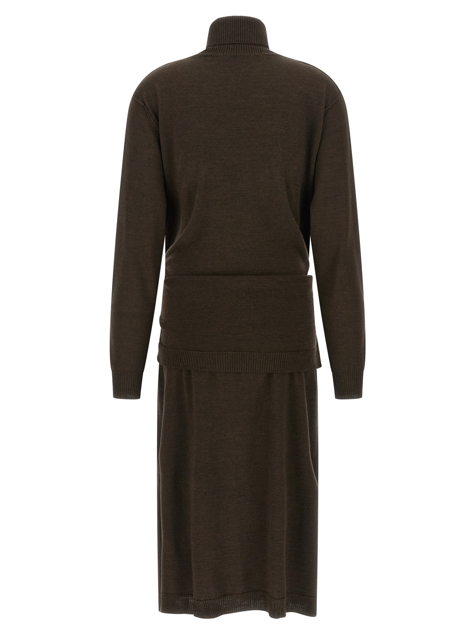Lemaire Trompe L'œil Midi Dress In Multi
