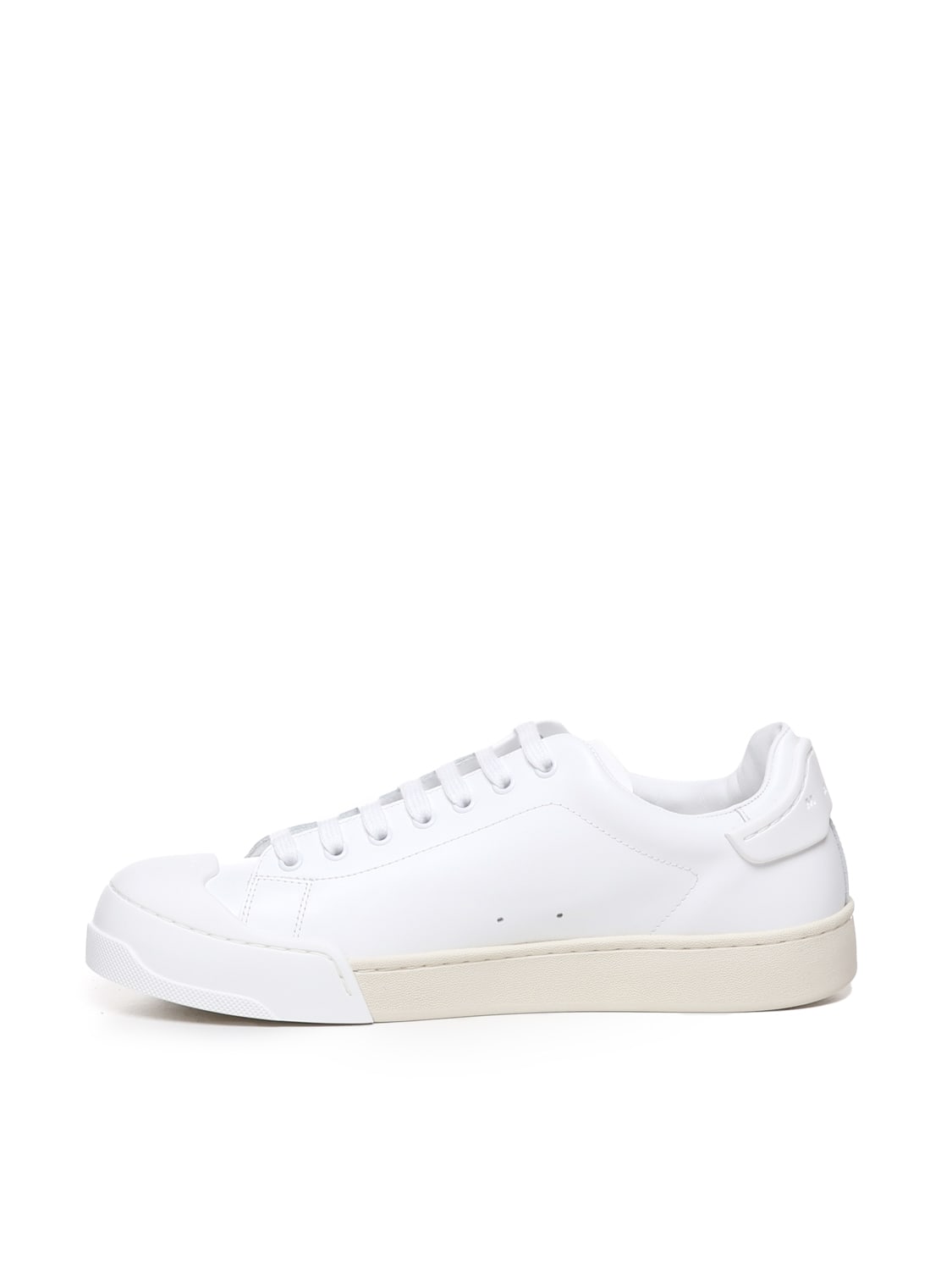 Shop Marni Sneakers With Embossed Logo In White