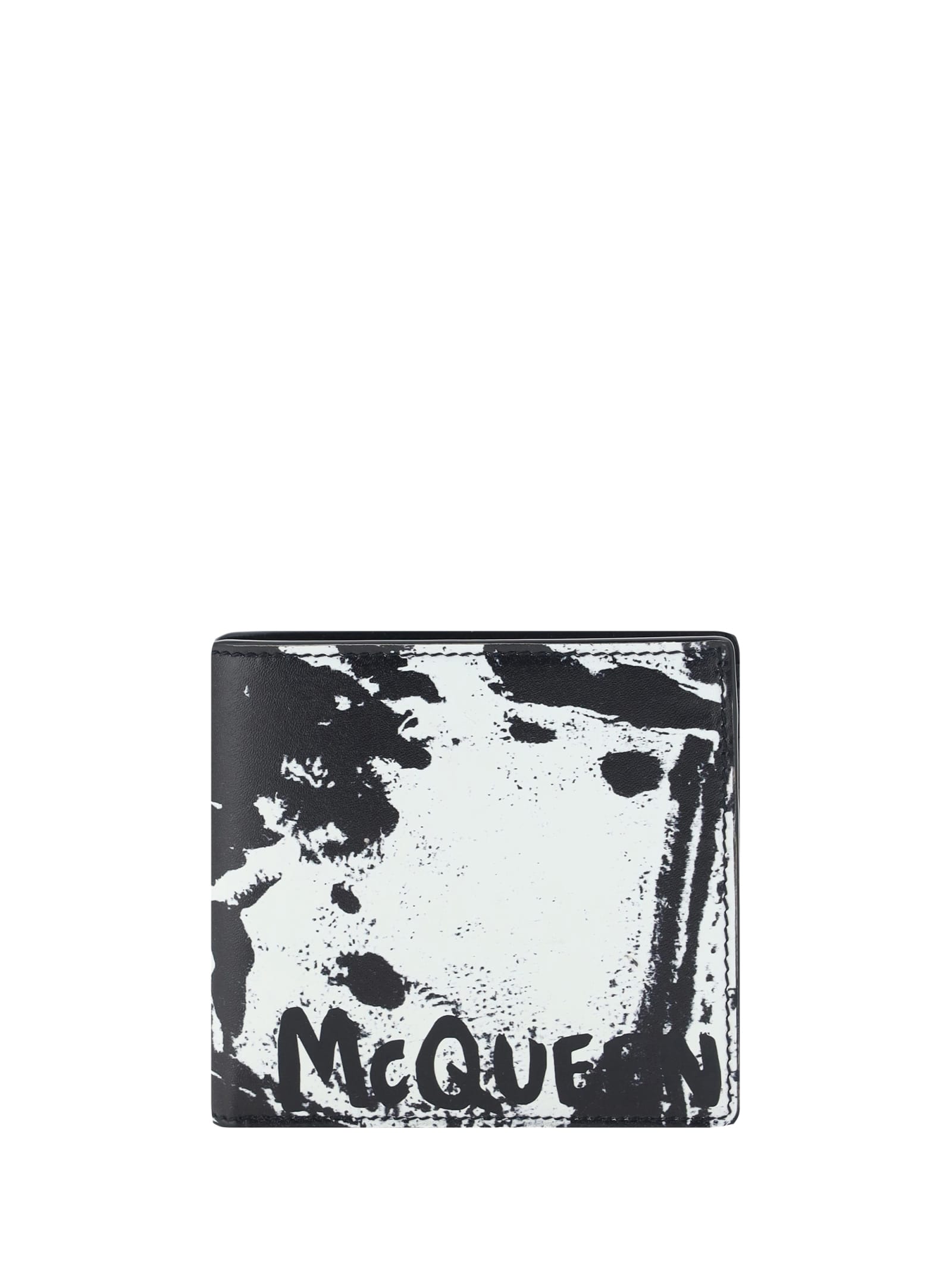 Alexander McQueen Graffiti Logo Bi-fold Wallet