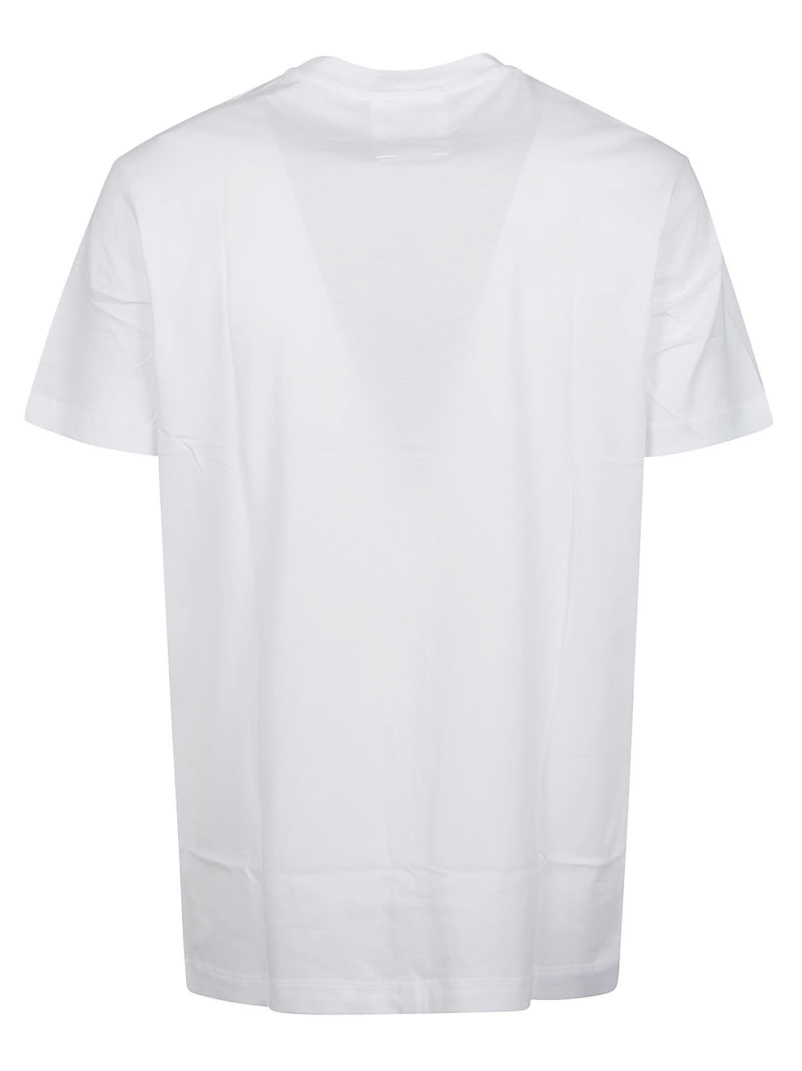 Shop Emporio Armani T-shirt In Bianco Ottico