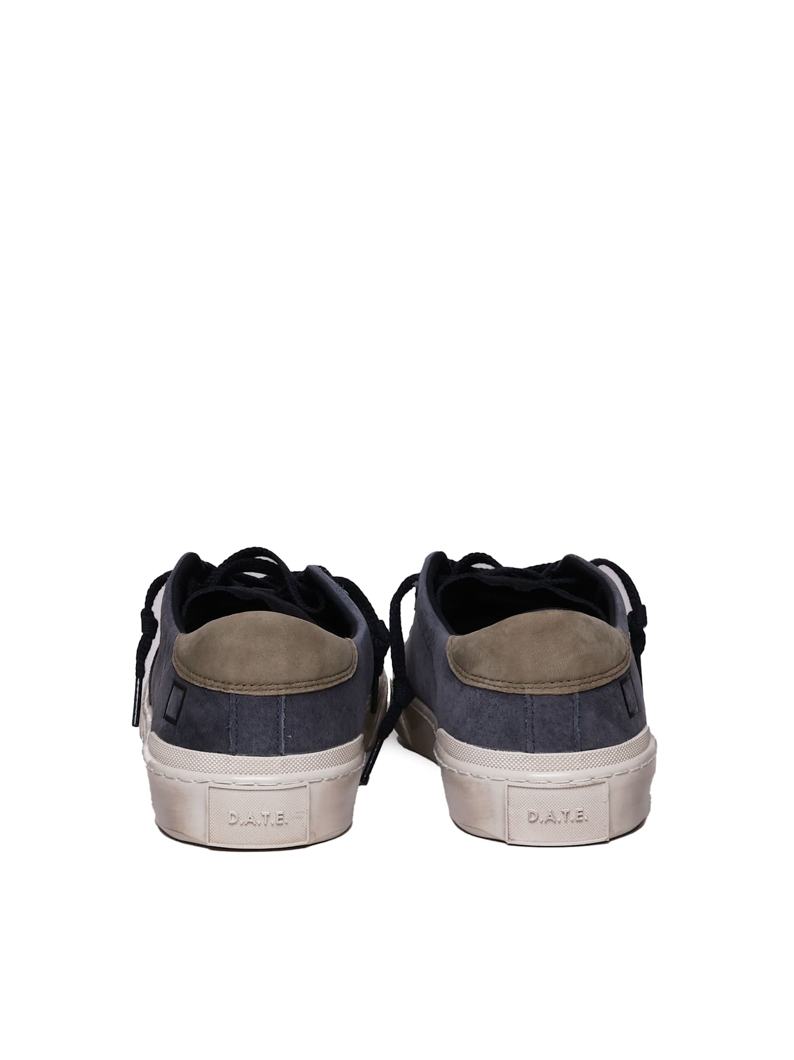 Shop Date Sneakers Hill In Calfskin In Blue, Black