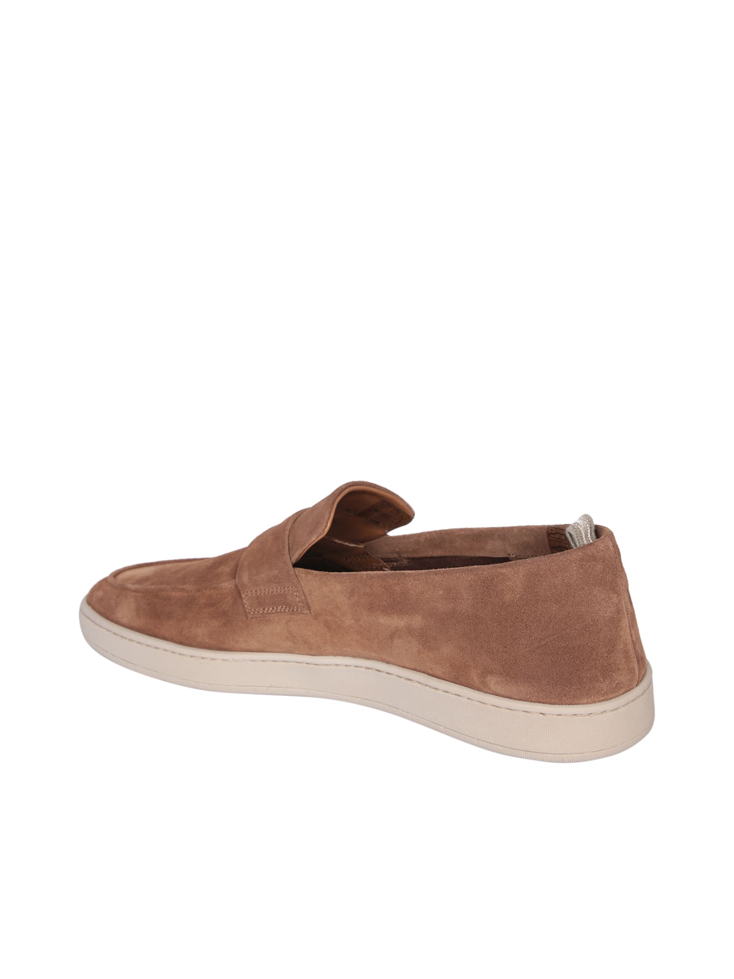 OFFICINE CREATIVE HERBIE 005 SUEDE BROWN LOAFER 