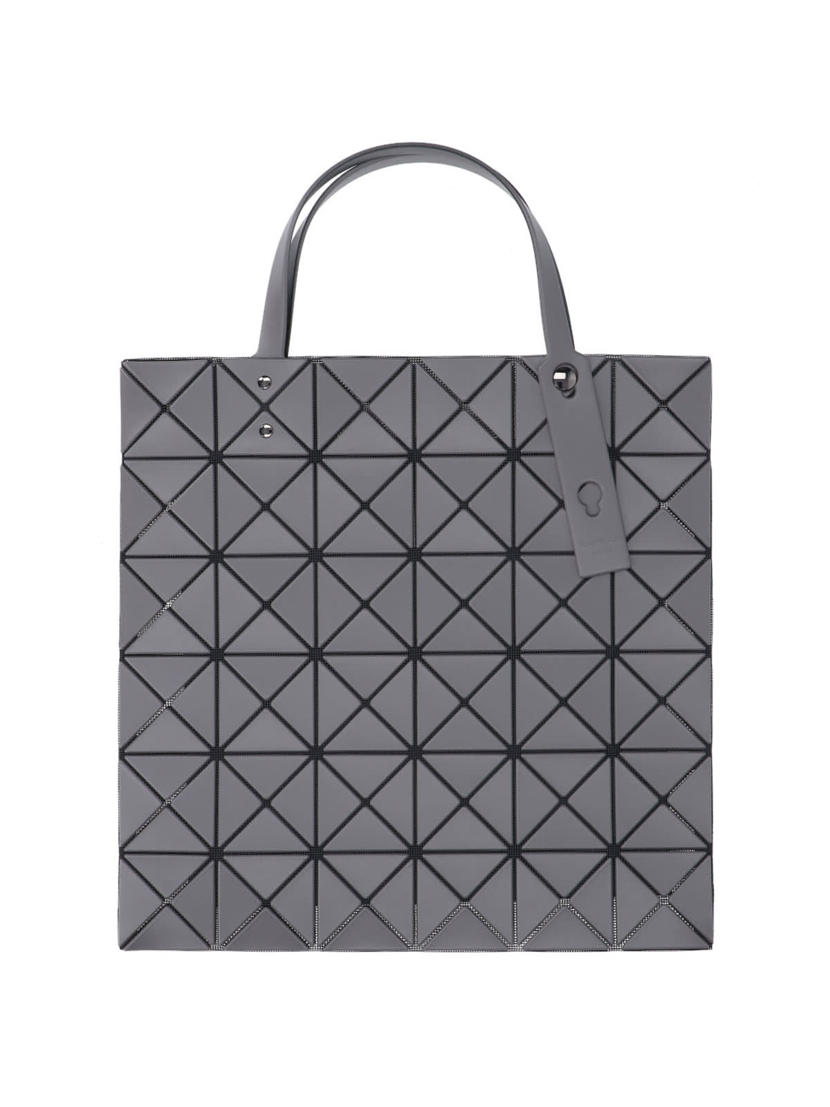 Bao Bao Issey Miyake Geometric Tote Bag With Structured Top Handles In Gray