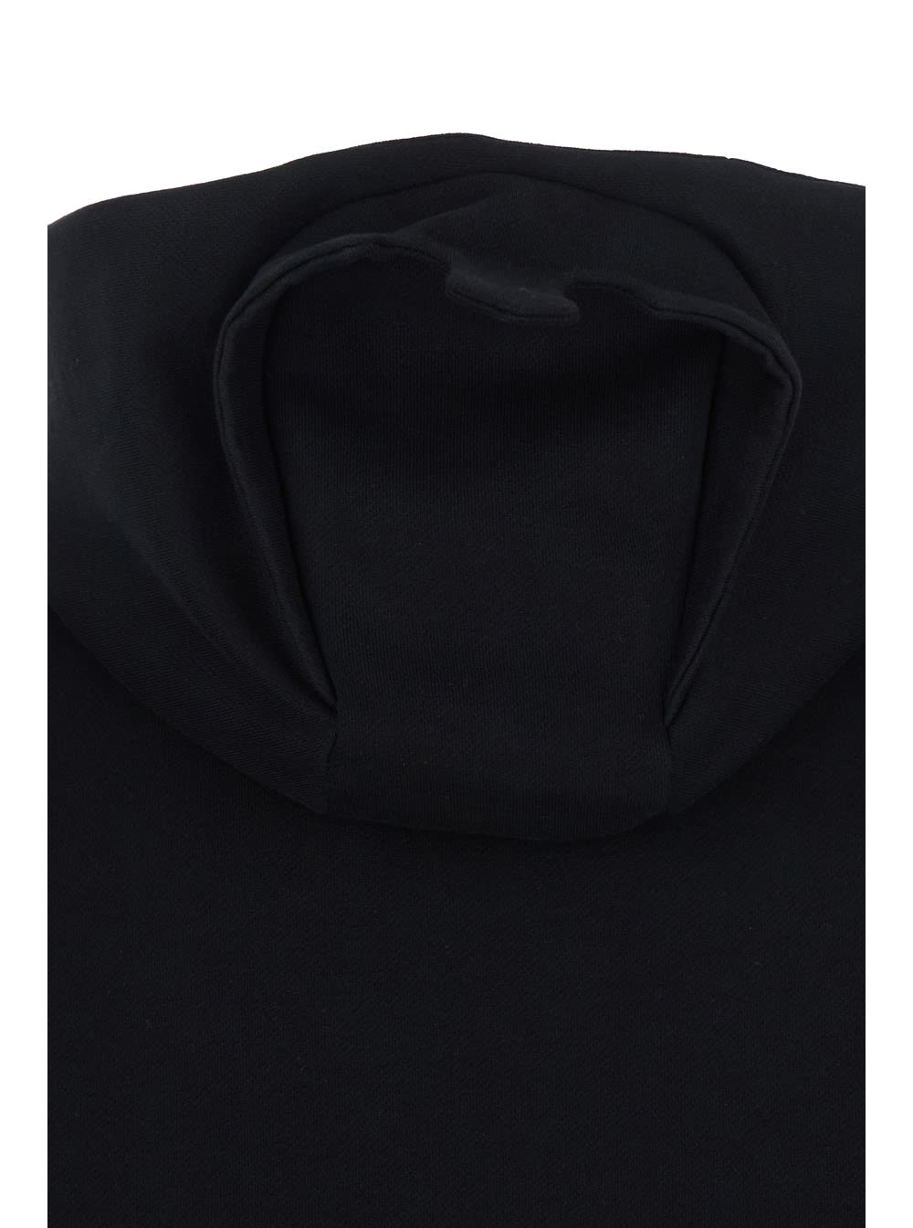 Coperni Black Sweatshirt With Logo Lettering And Front Kangaroo Pocket In Cotton Woman