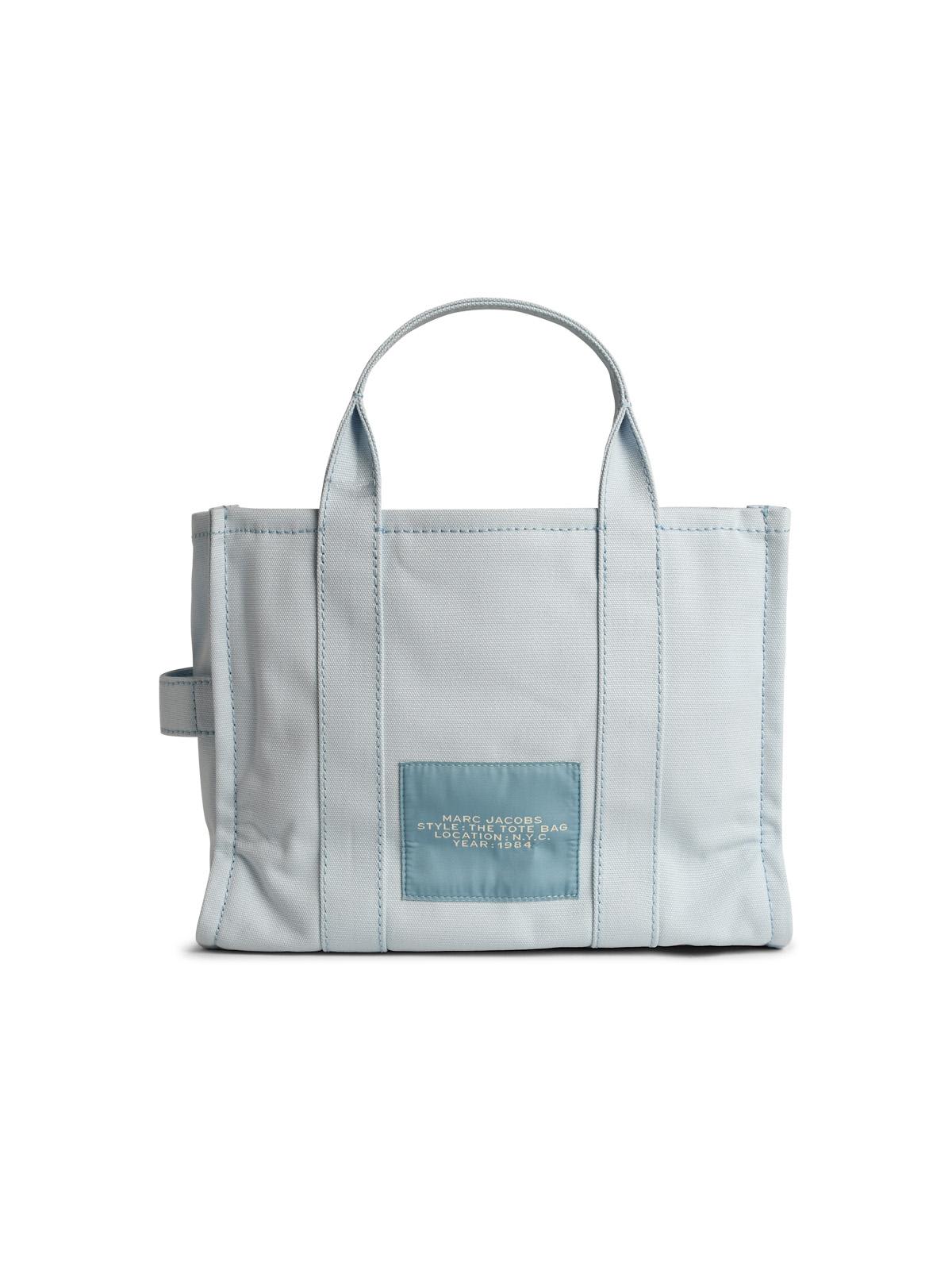 Shop Marc Jacobs Tote Medium Bag In Light Blue Canvas