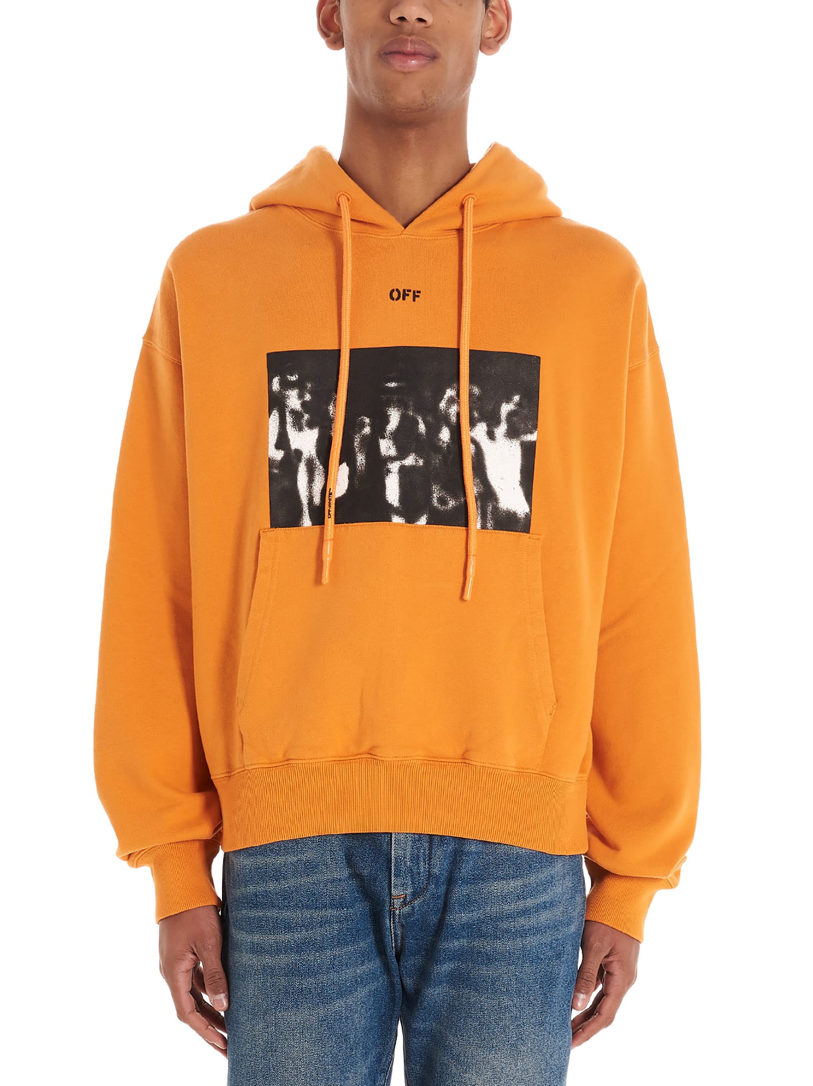 orange hoodie off white