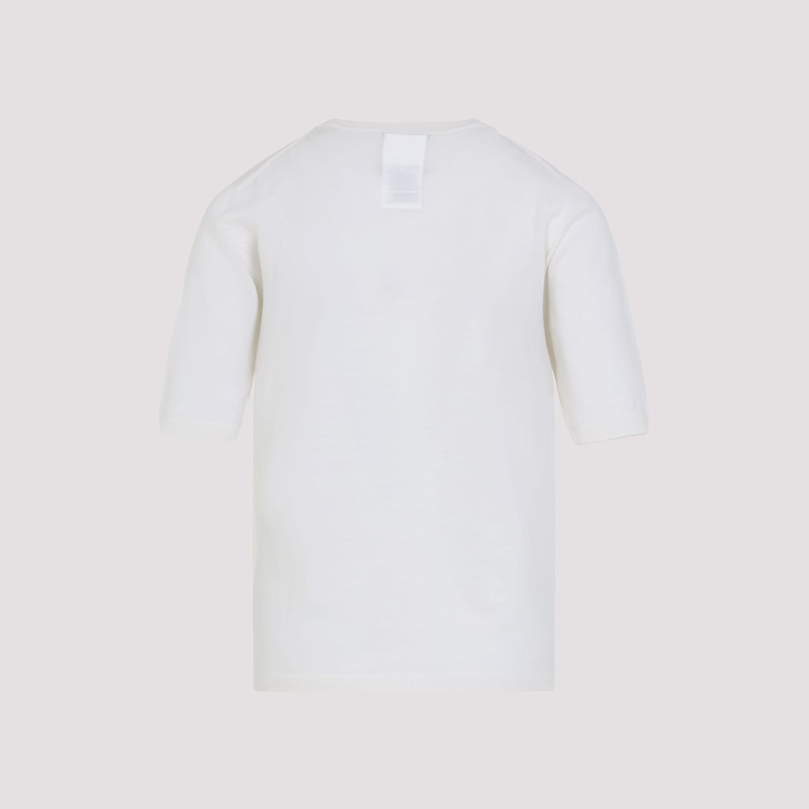 Max Mara Gerico Ss Knit T-shirt In White
