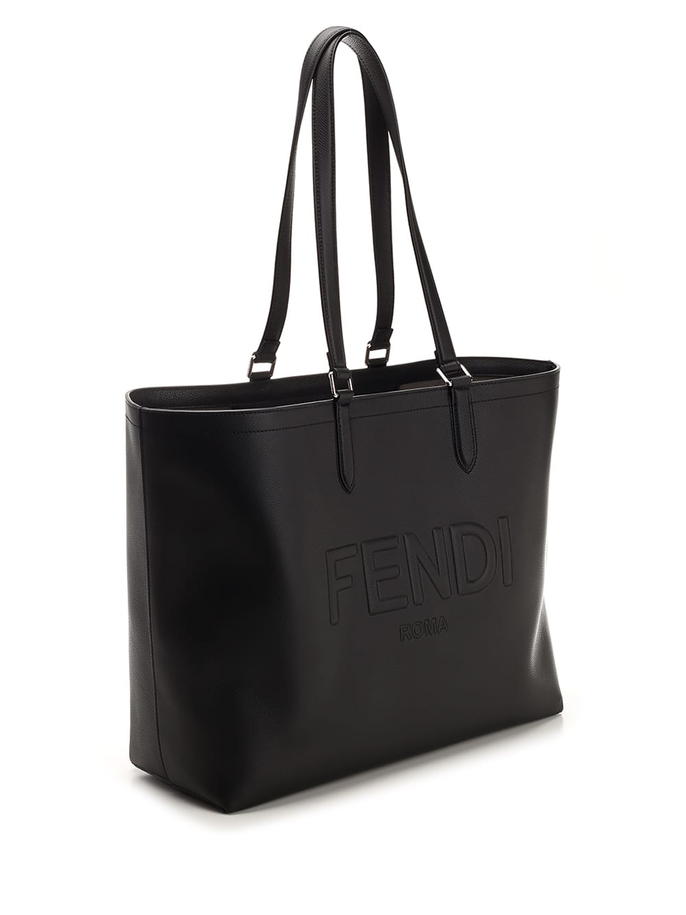 Shop Fendi Tote Bag In Gxn Nero Palladio