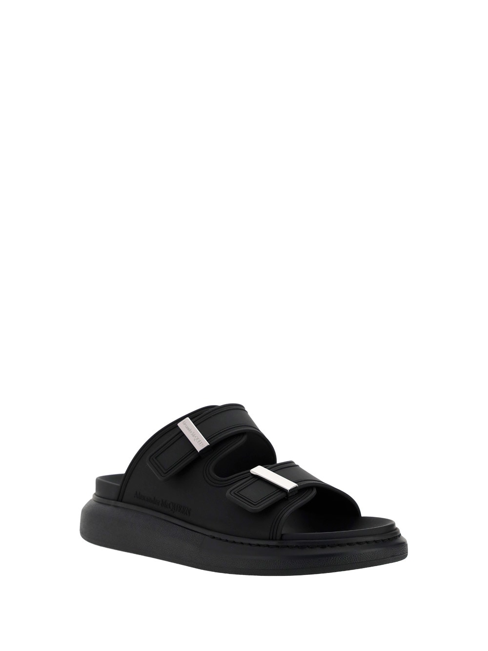 Shop Alexander Mcqueen Hybrid Sandals In Black