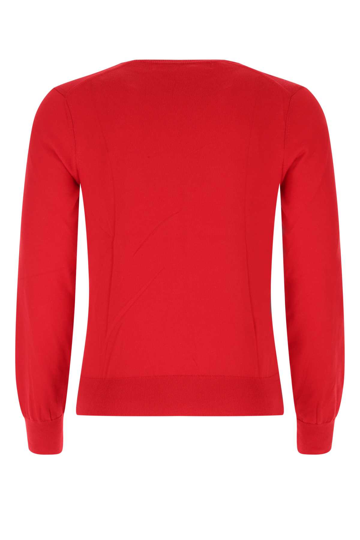 Shop Comme Des Garçons Play Red Cotton Sweater