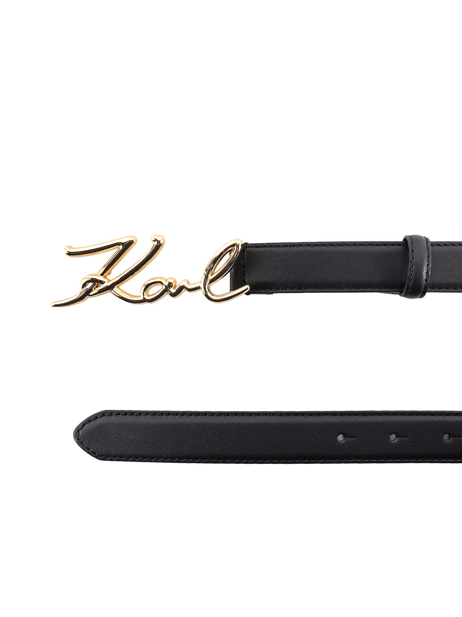 Shop Karl Lagerfeld Belt In Black