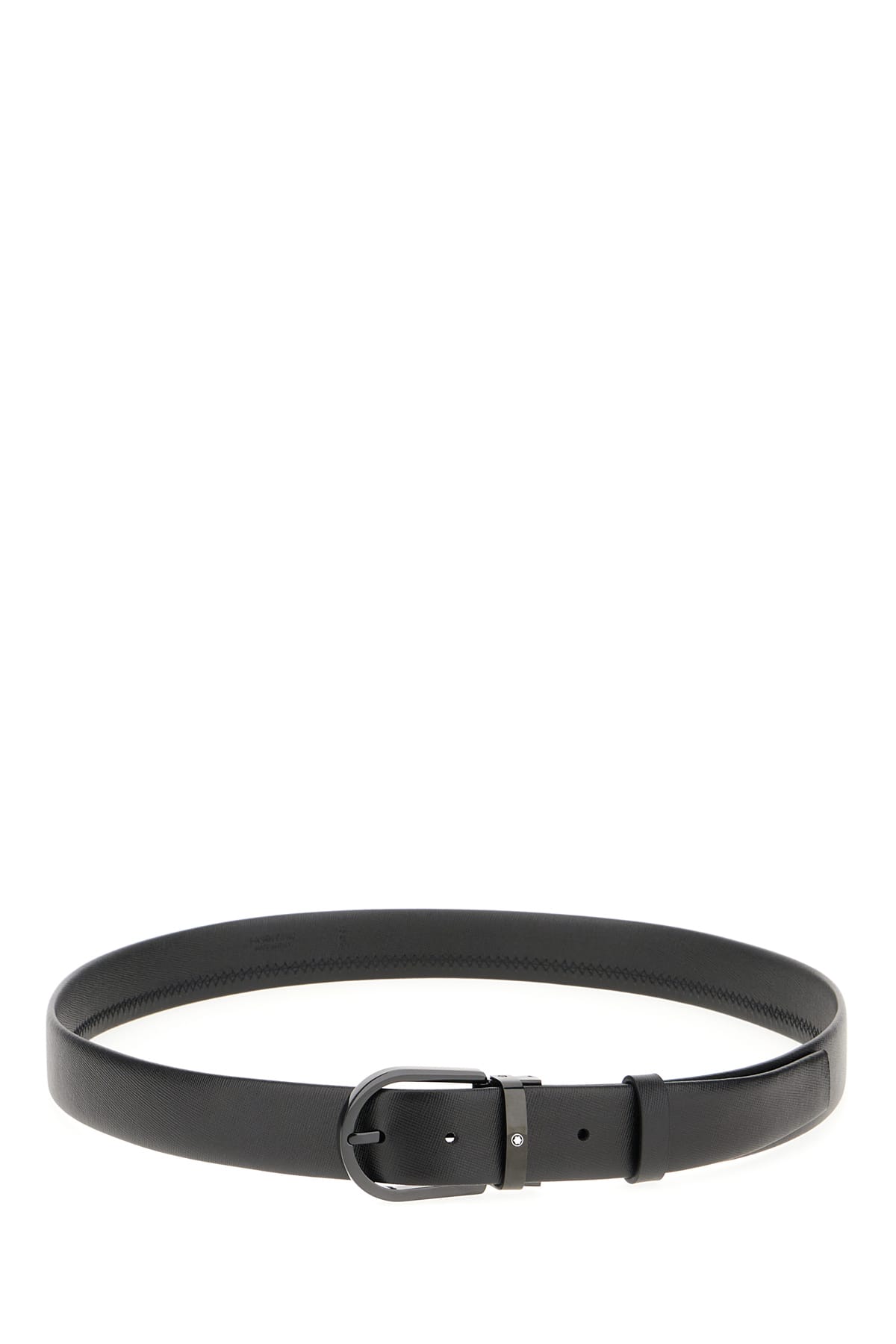 Shop Montblanc Black Leather Belt