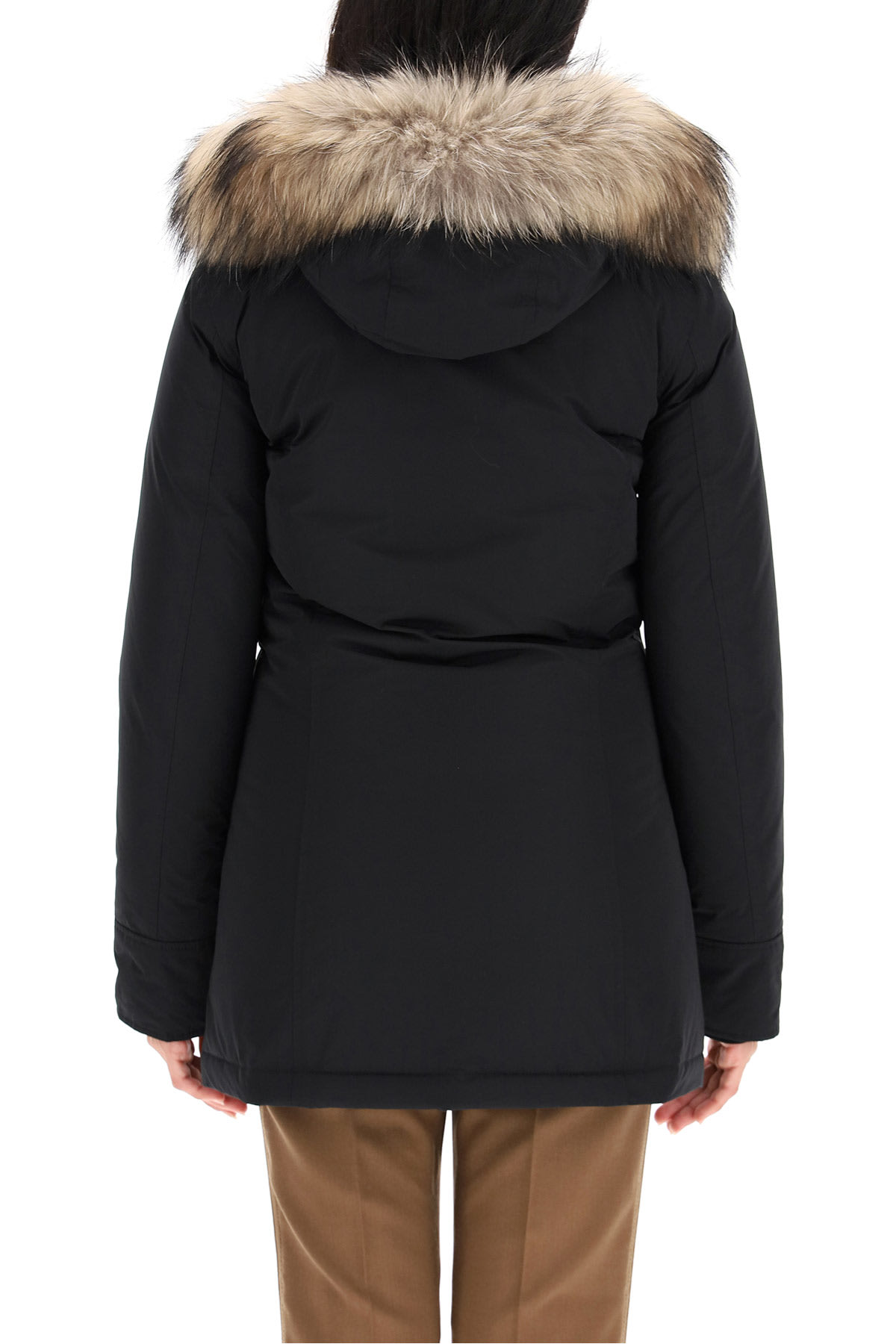 Shop Woolrich Luxury Arctic Parka With Murmasky Fur In Black
