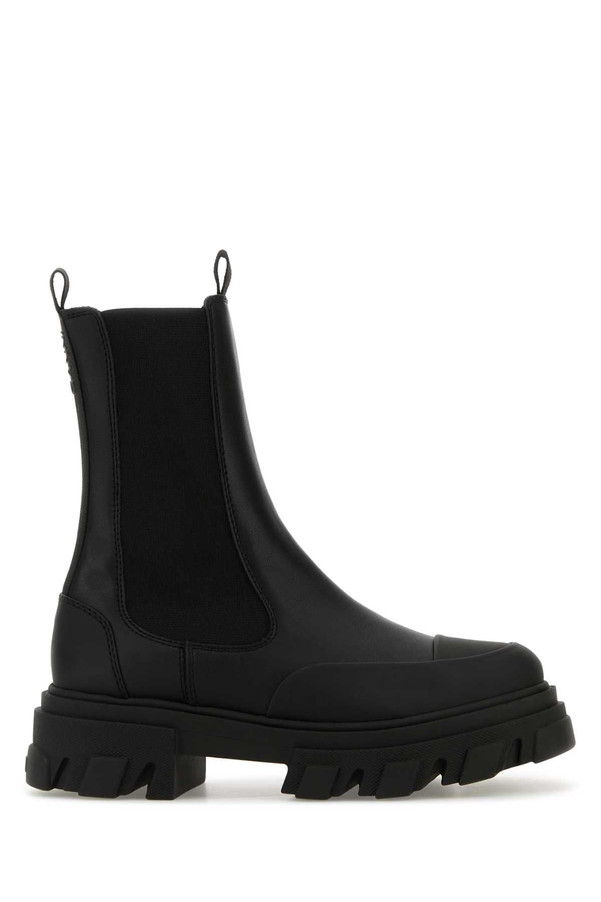 Ganni Leather Ankle Boots Boots And Ankle Boots Black