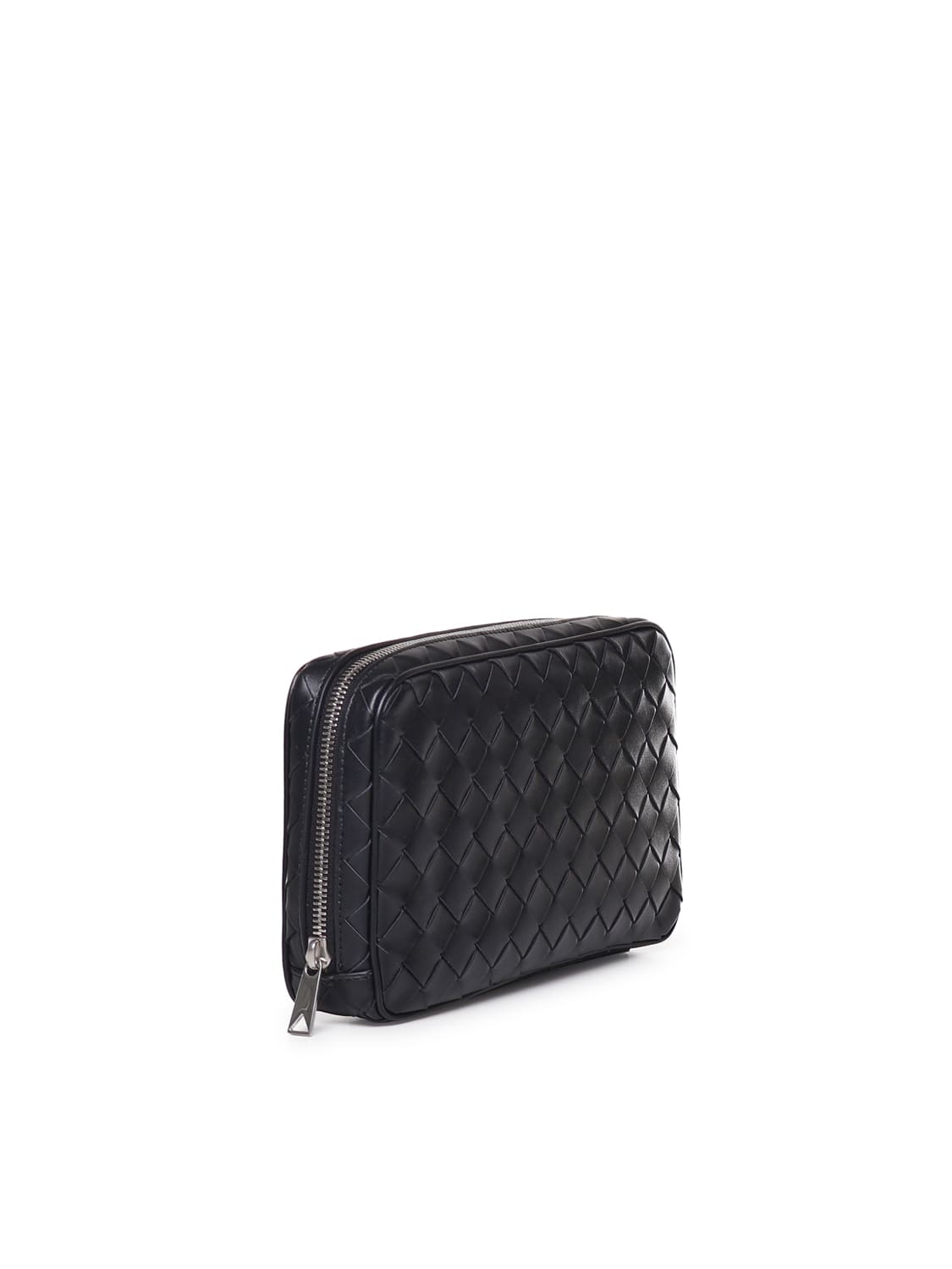 Shop Bottega Veneta Medium Intrecciato Organizer In Black