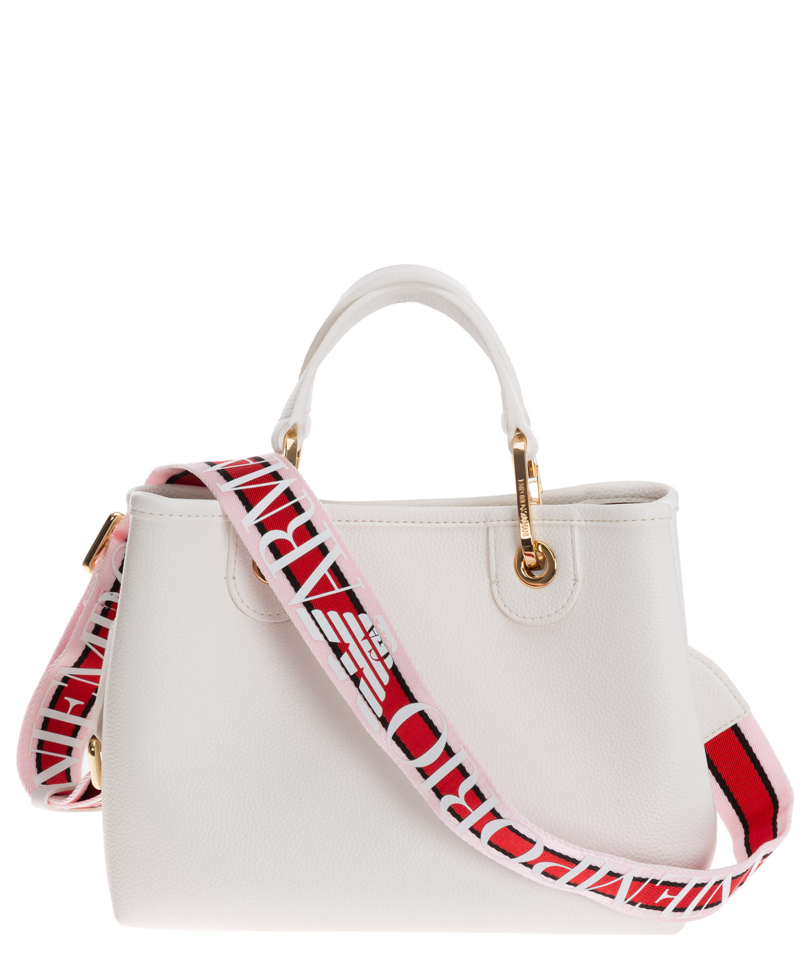 Shop Emporio Armani Myea Small Small Handbag In White