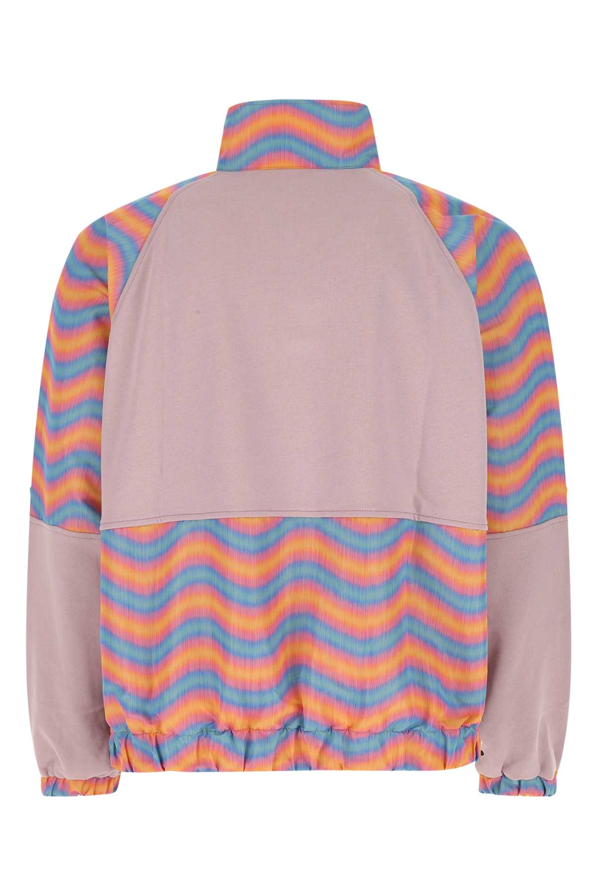 Shop Bluemarble Multicolor Cotton And Nylon Oversize Sweatshirt In Mix