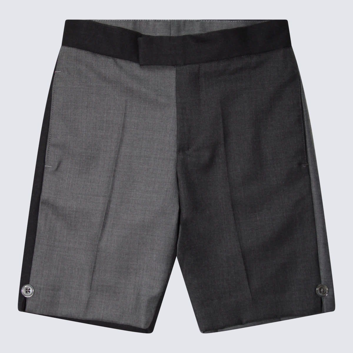 Thom Browne Kids' Grey Wool Shorts