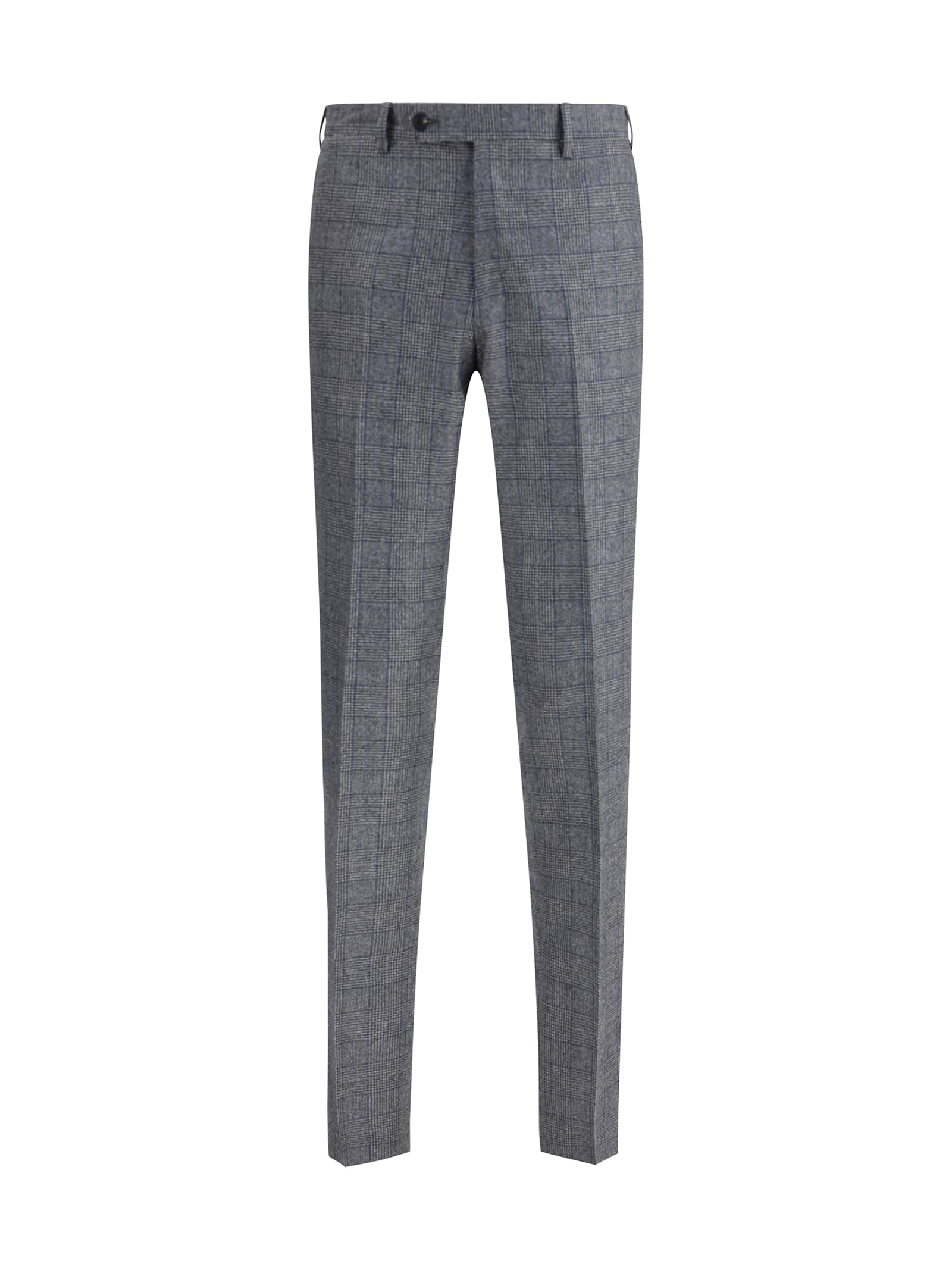 Germano Zama Tailored Trousers With Houndstooth Pattern In Gray