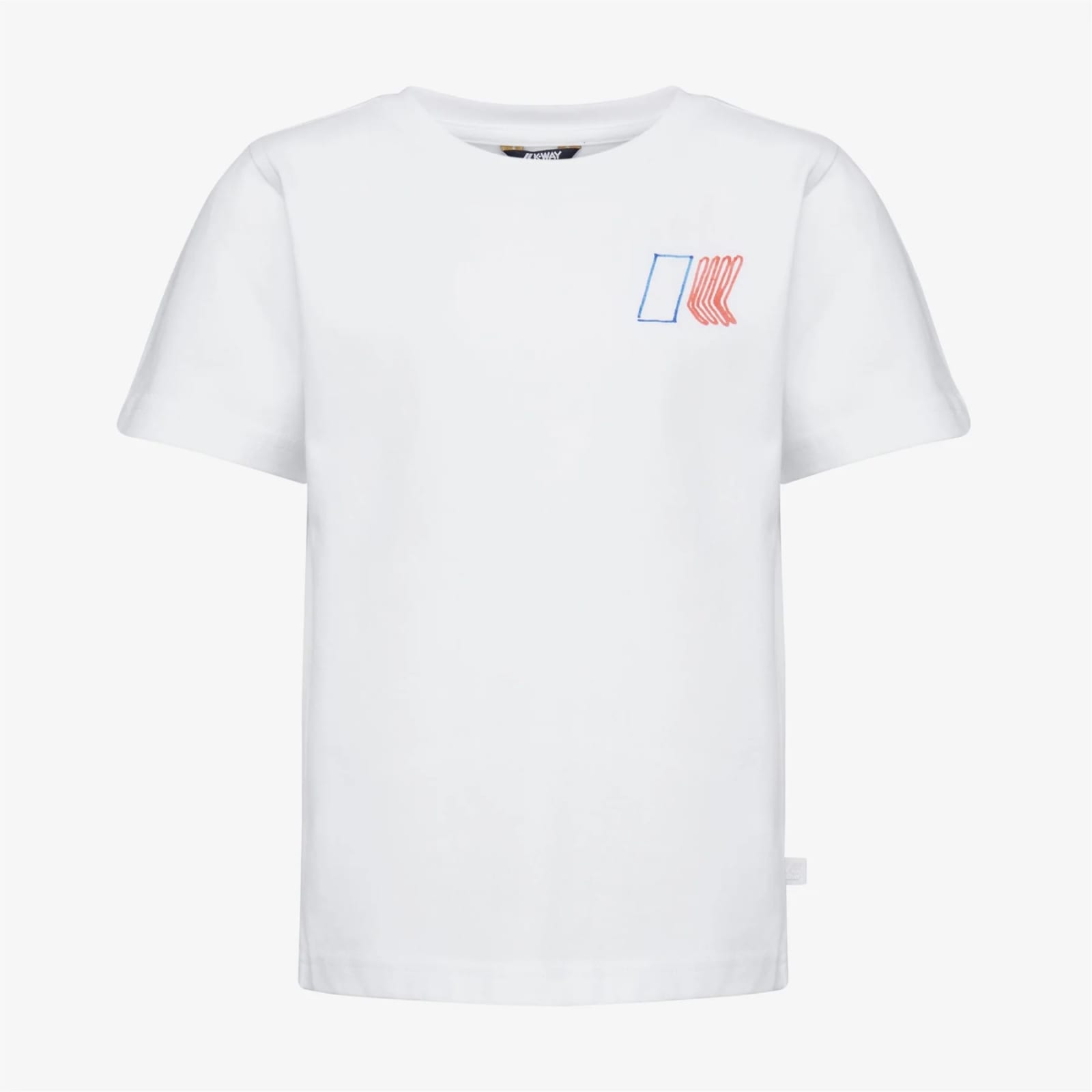 K-way Kids' Half Sleeve T-shirt In White