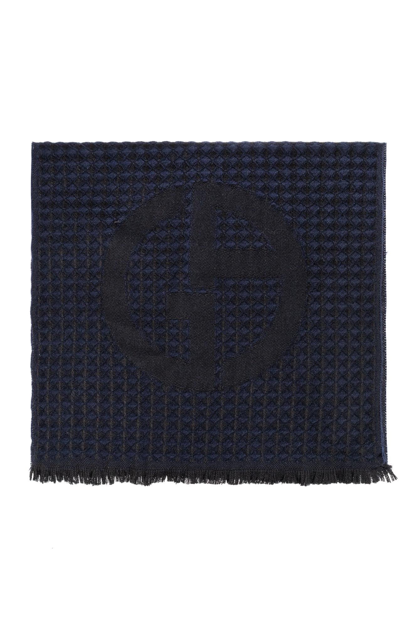 Shop Giorgio Armani Wool Scarf In 00036