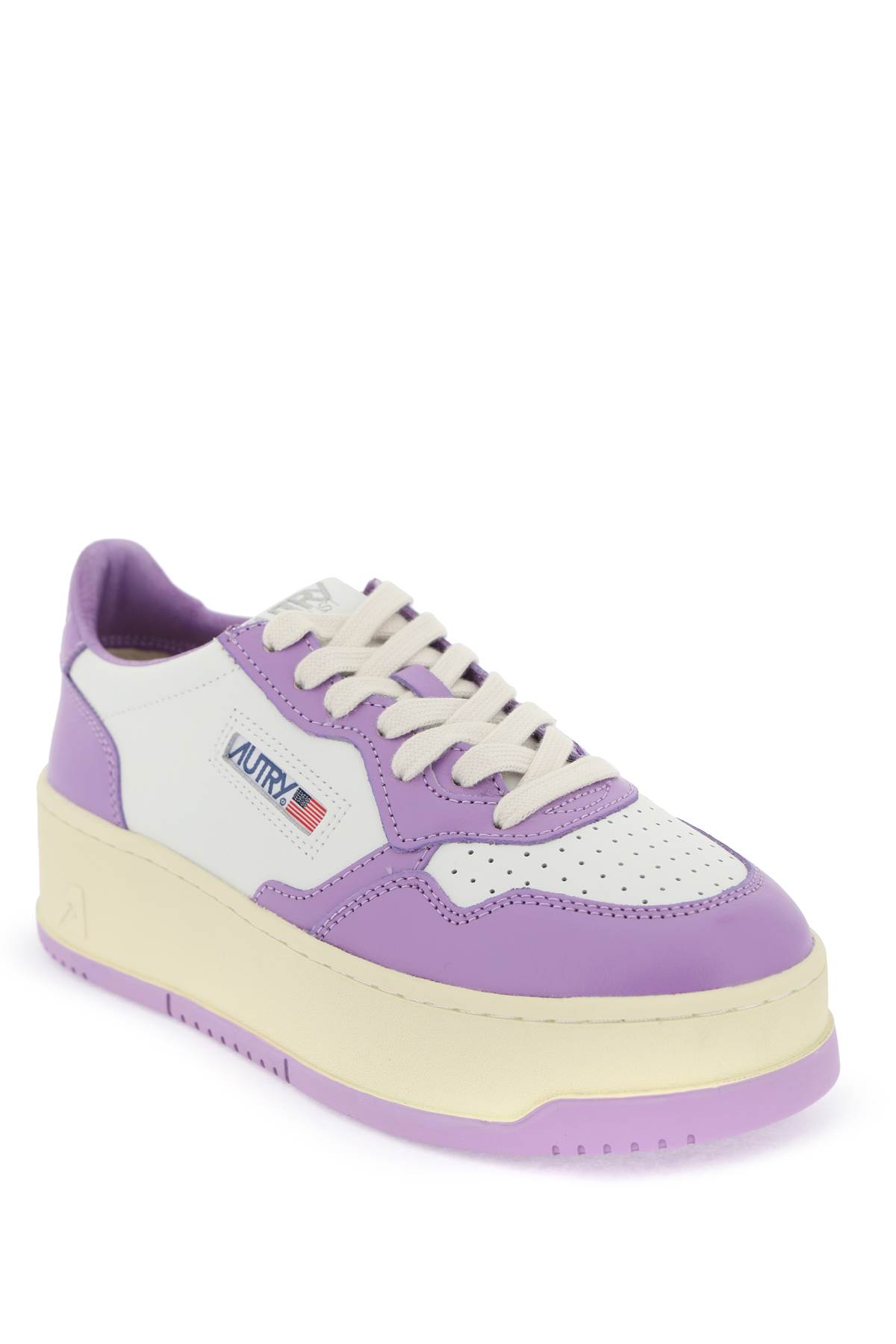Shop Autry Medalist Low Sneakers In Purple