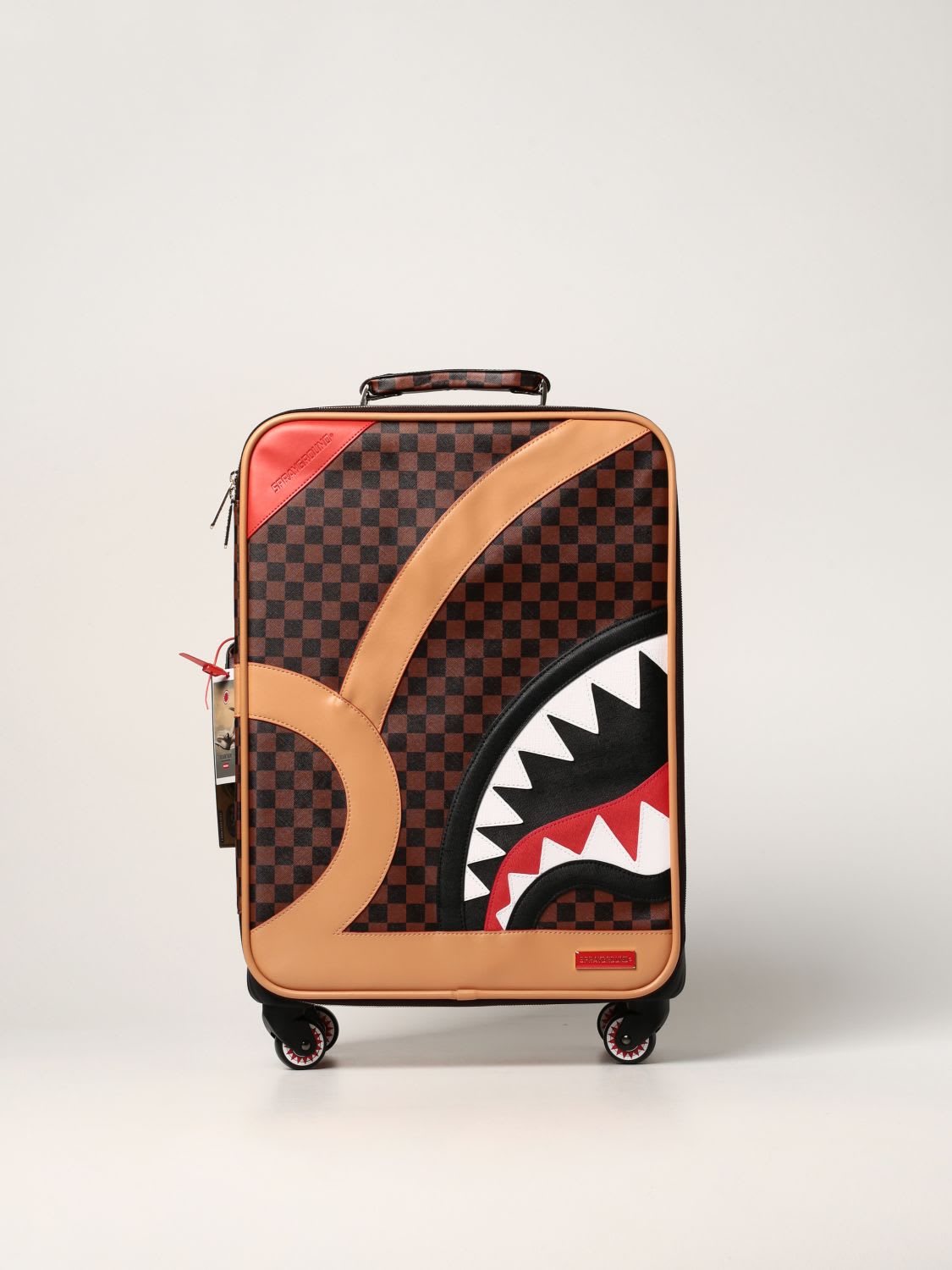 Sprayground Travel Bag Trolley Xtc Sharks In Paris Carry-on Luggage Sprayground