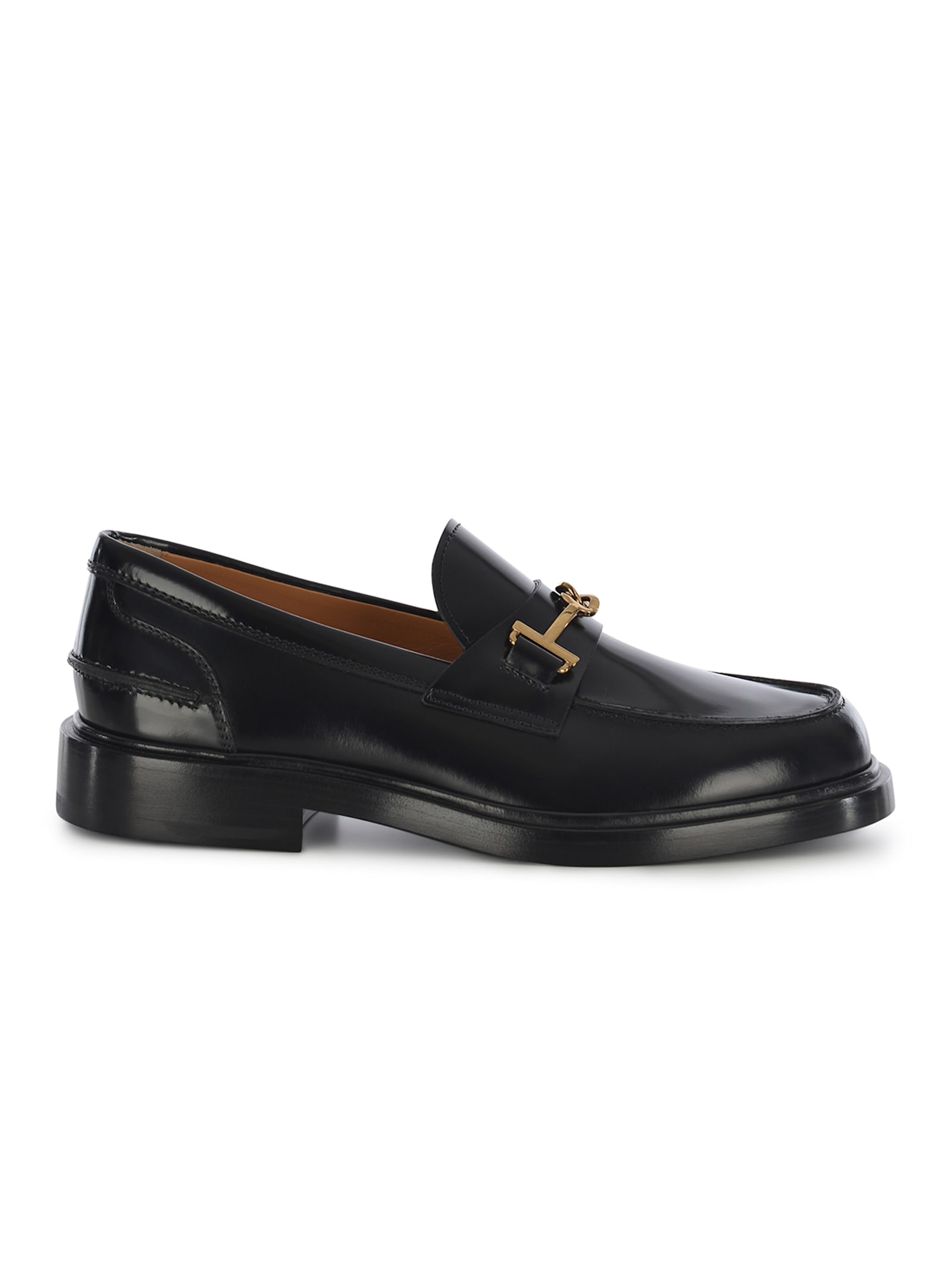 Shop Tod's Mocassin Tods Made Of Leather In Black