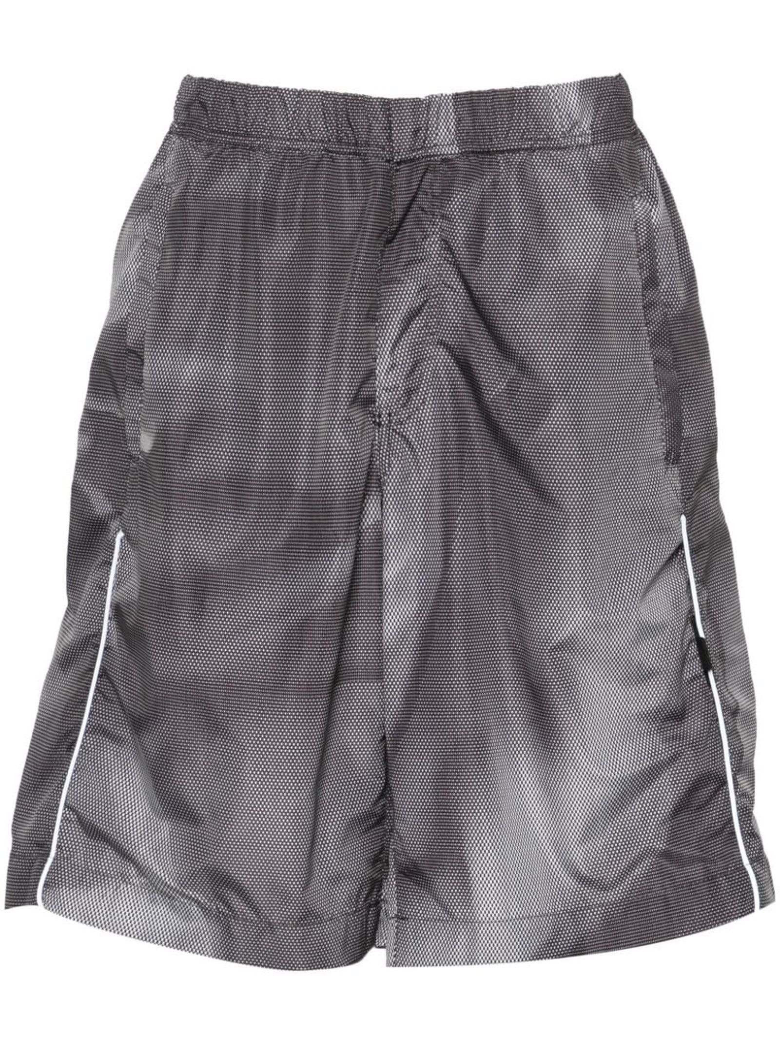 44 Label Group Crinkle Graphic-print Shorts In Nero